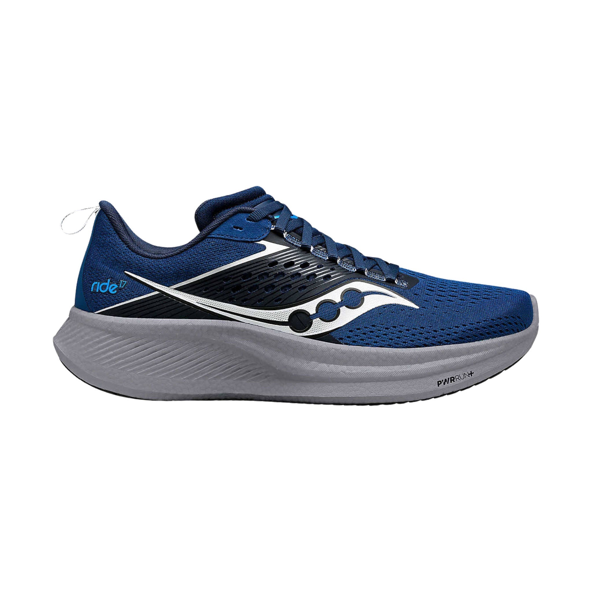Saucony Men's Ride 17 Running Shoes - Tide/Silver by Lenny's Shoe & Apparel