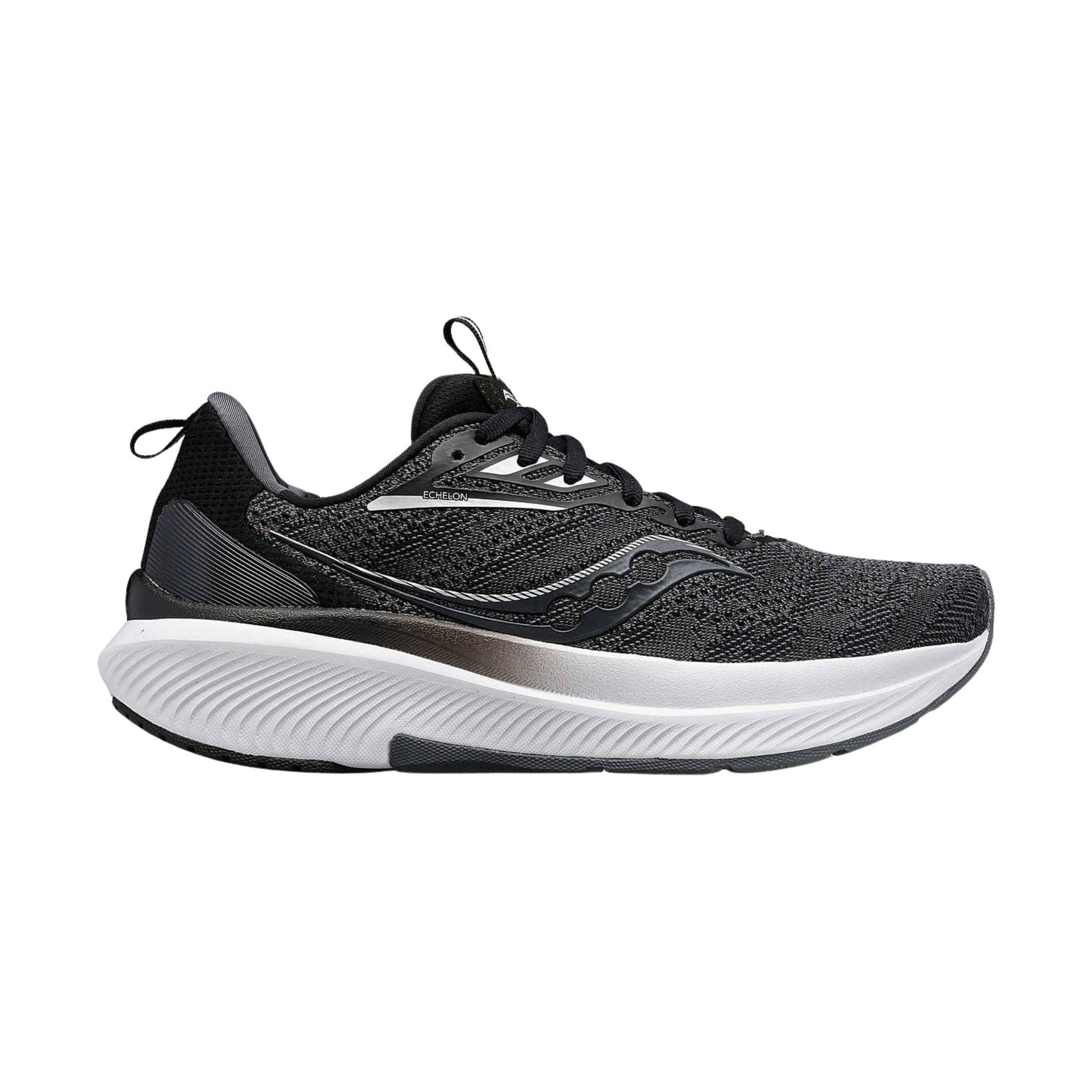 Saucony Women's Echelon 9 Running Shoe - Black/White by Lenny's Shoe & Apparel