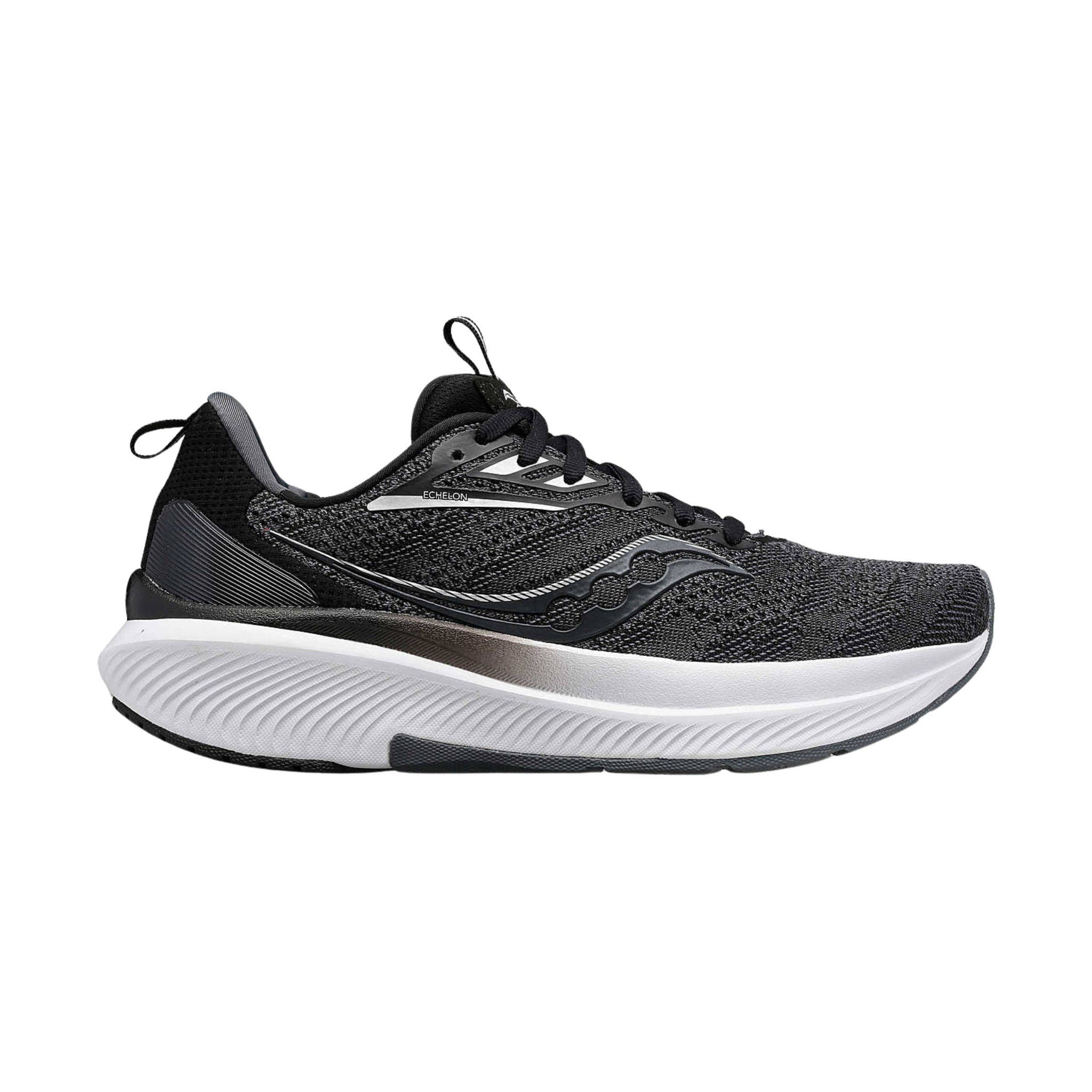 Saucony Women's Echelon 9 Running Shoe - Black/White by Lenny's Shoe & Apparel