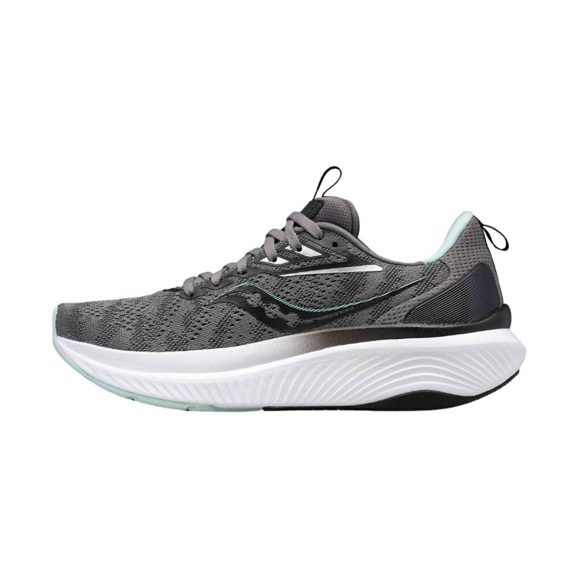 Saucony Women's Echelon 9 Running Shoe - Charcoal/Ice by Lenny's Shoe & Apparel