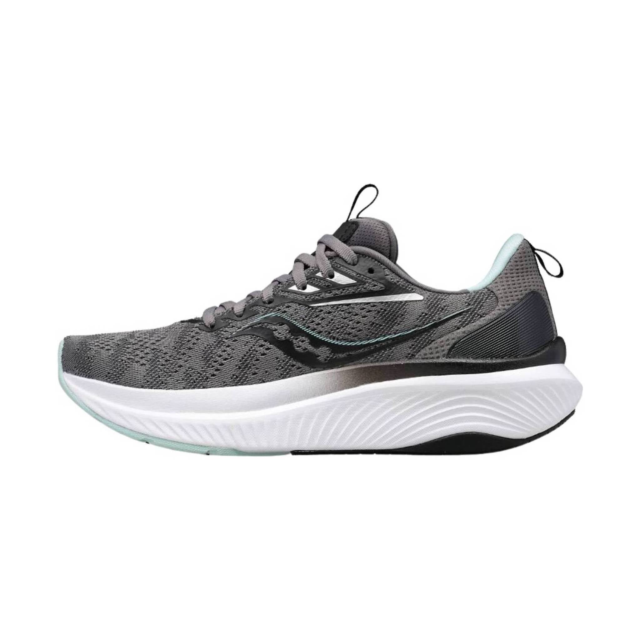 Saucony Women's Echelon 9 Running Shoe - Charcoal/Ice by Lenny's Shoe & Apparel