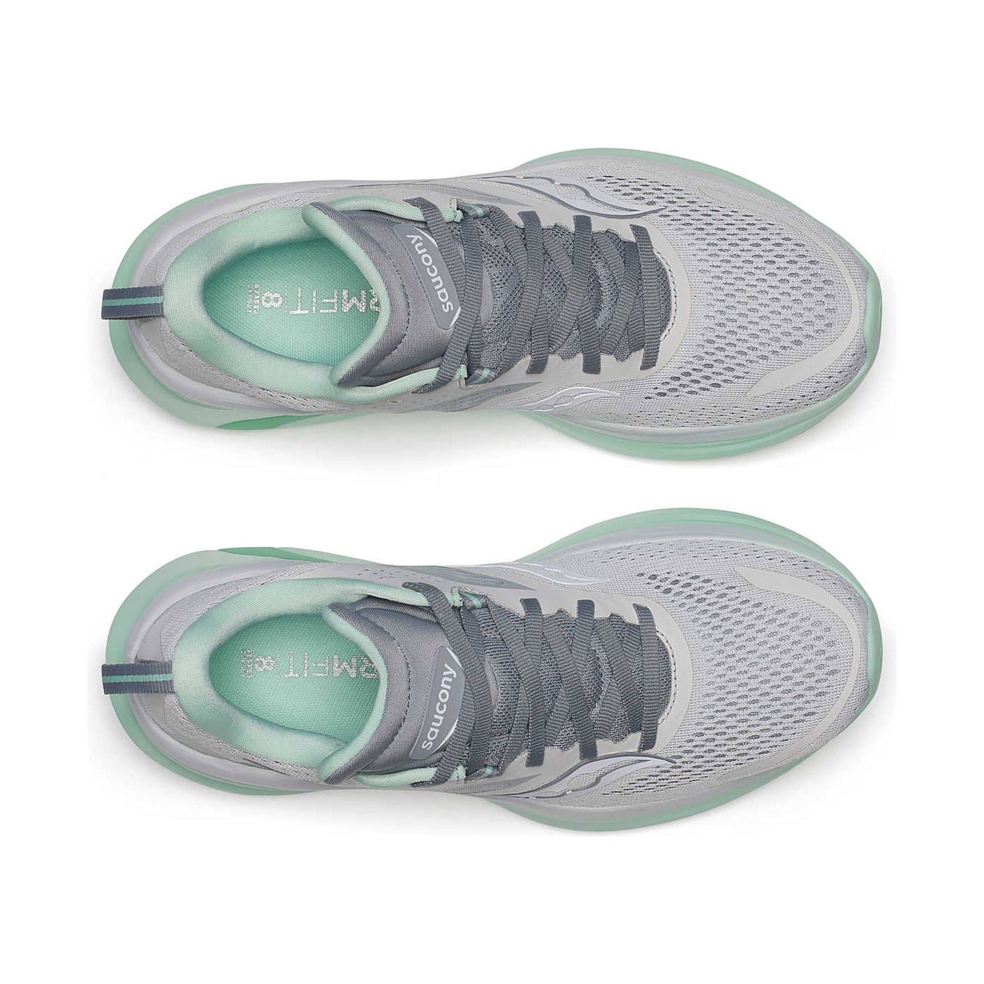 Saucony Women's Omni 22 Running Shoes - Fog/Jade by Lenny's Shoe & Apparel
