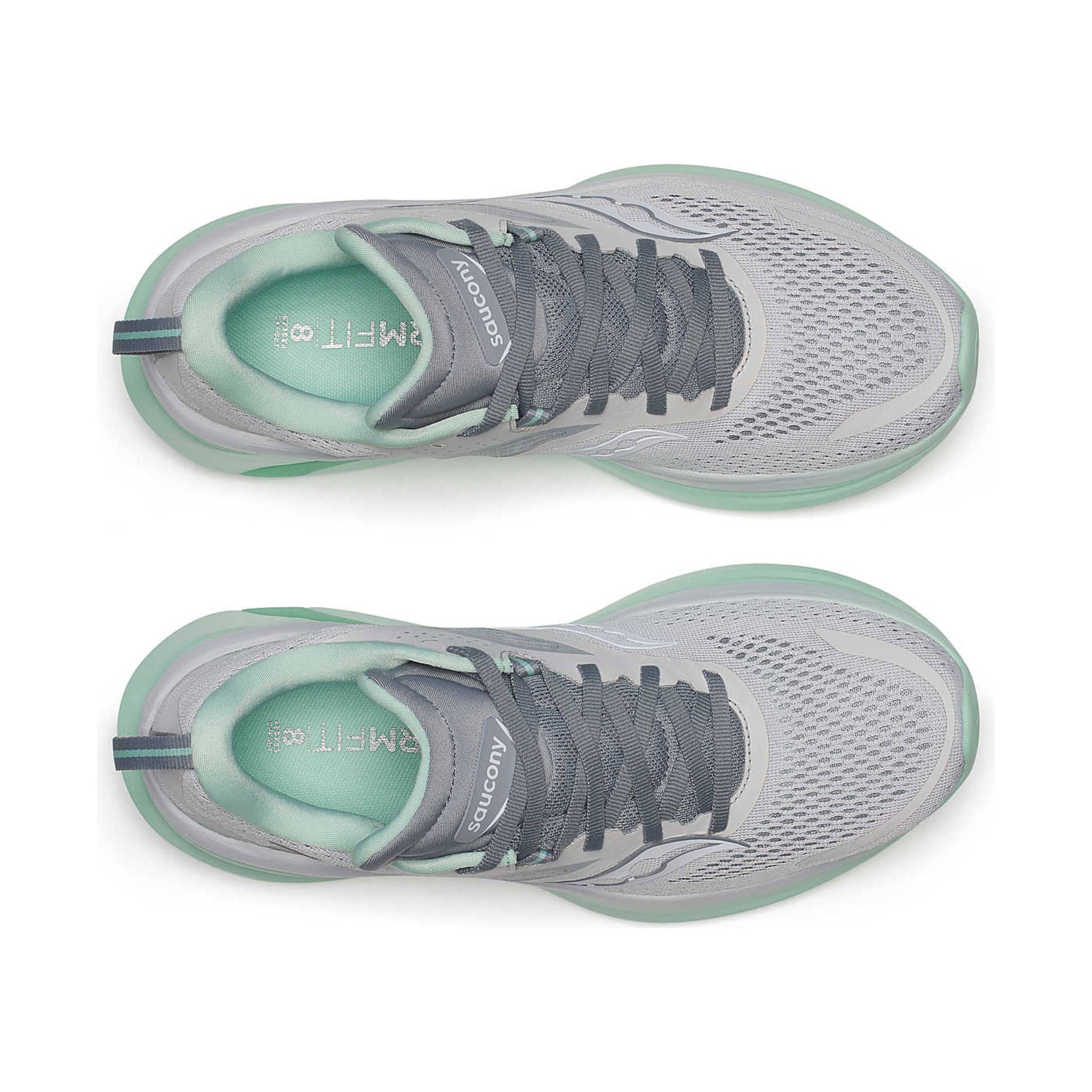 Saucony Women's Omni 22 Running Shoes - Fog/Jade by Lenny's Shoe & Apparel