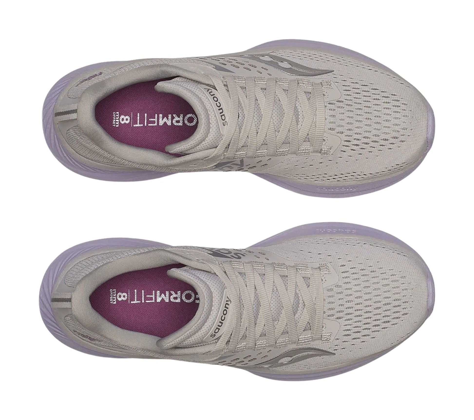Saucony Women's Ride 17 Running Shoes - Moon/Viola by Lenny's Shoe & Apparel