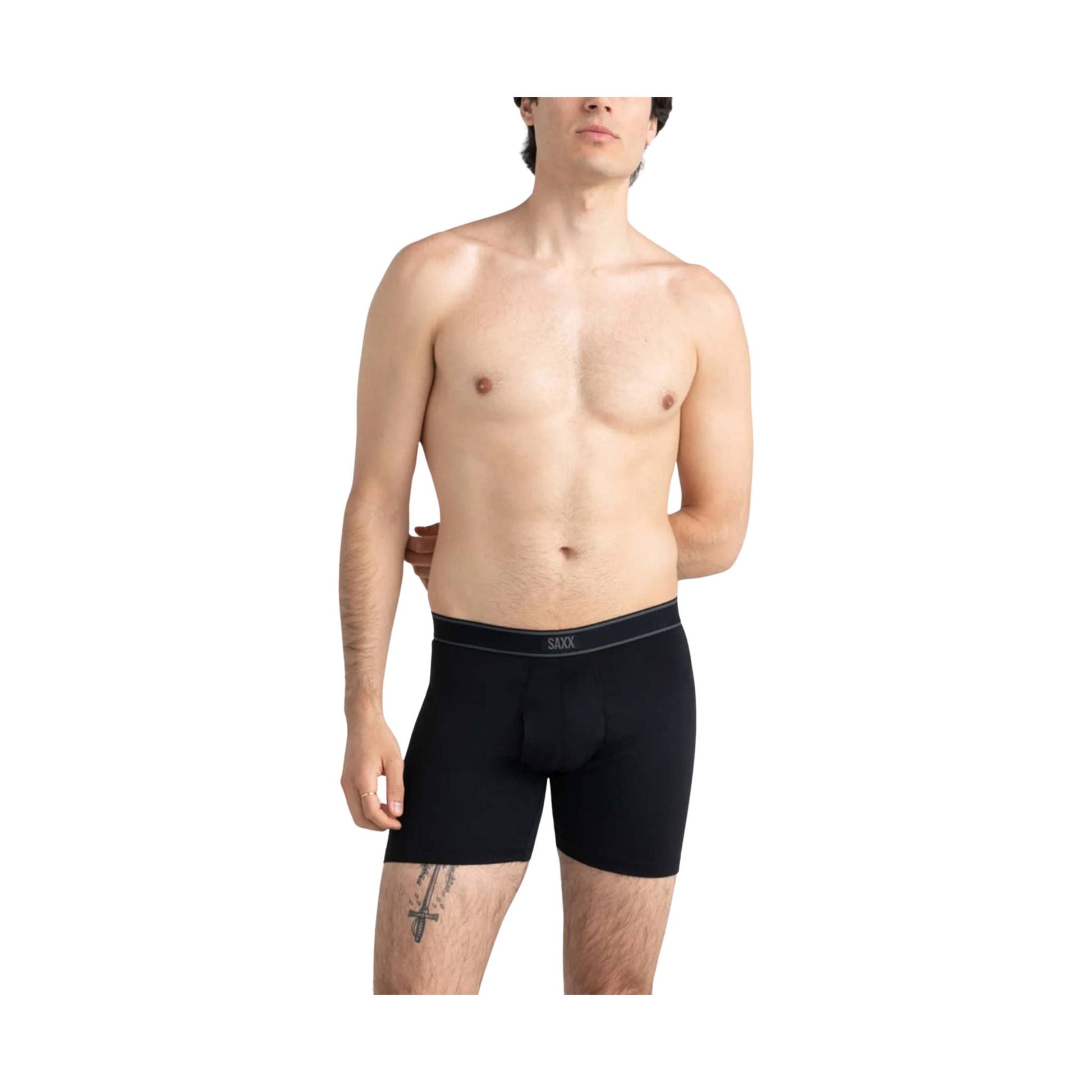 SAXX Men's Daytripper Boxer Brief - Black by Lenny's Shoe & Apparel