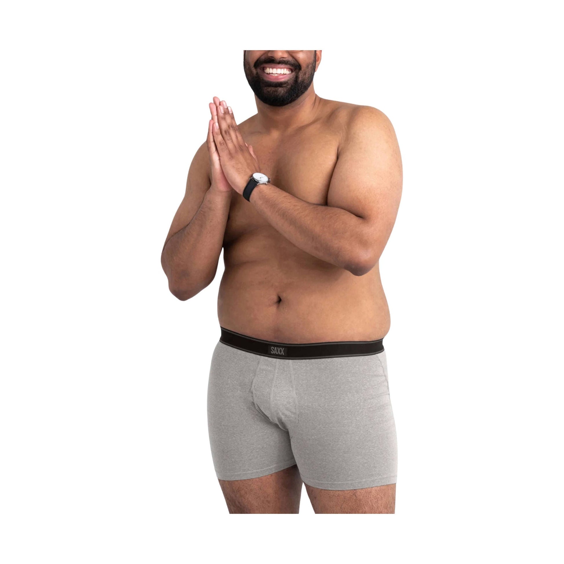 SAXX Men's Daytripper Boxer Brief - Grey Heather by Lenny's Shoe & Apparel