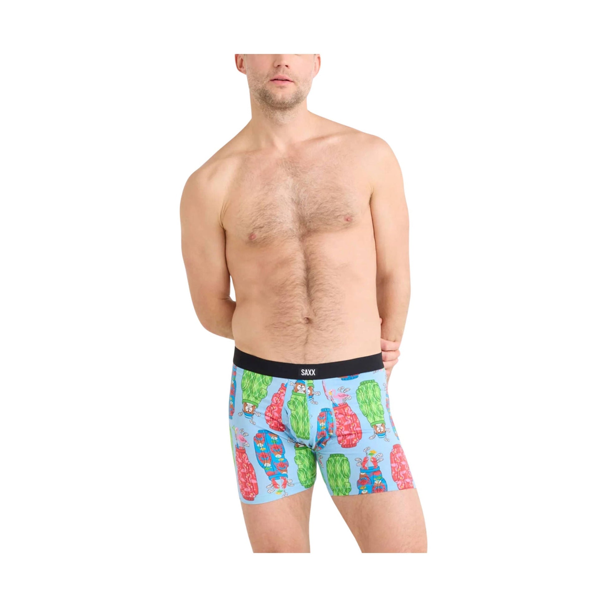SAXX Men's Daytripper Boxer Brief - Rad-Iculous Bags-Azure by Lenny's Shoe & Apparel