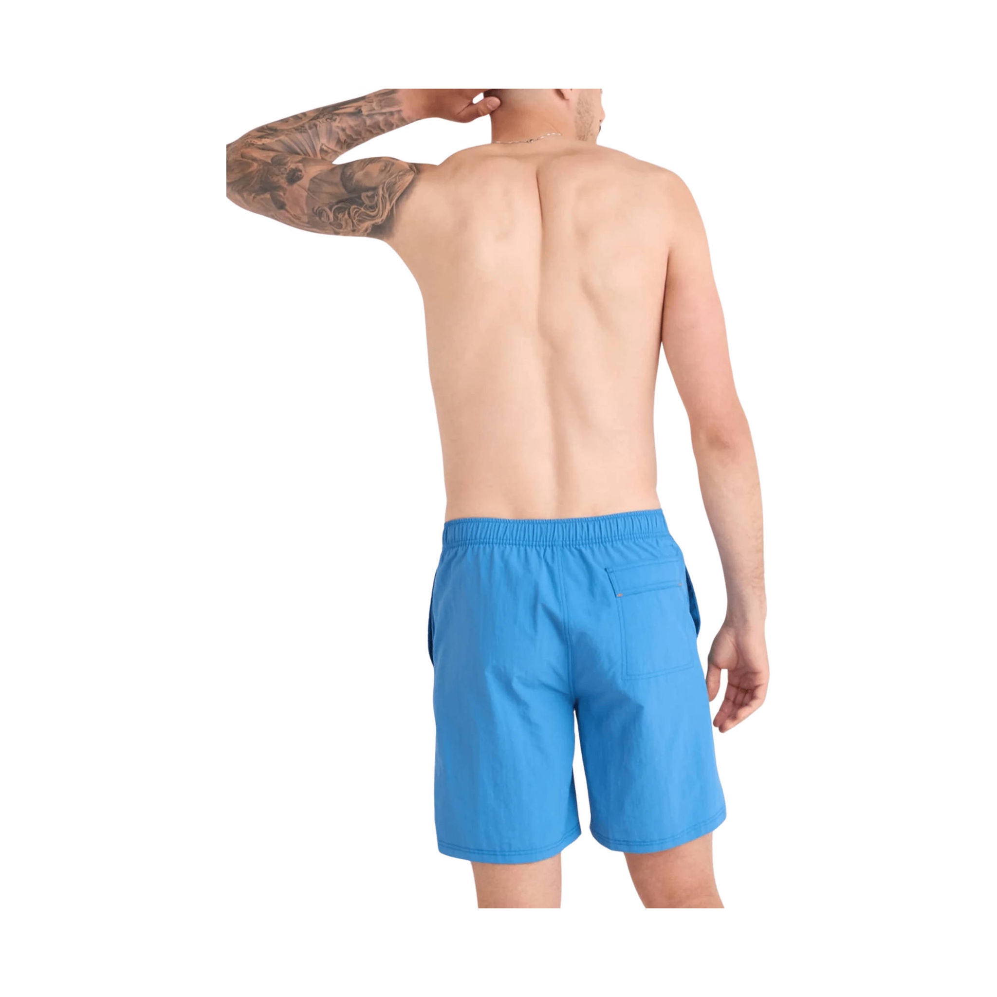 SAXX Men's Go Coastal 2N1 7 Inch Swim Trunks - Lake Blue by Lenny's Shoe & Apparel