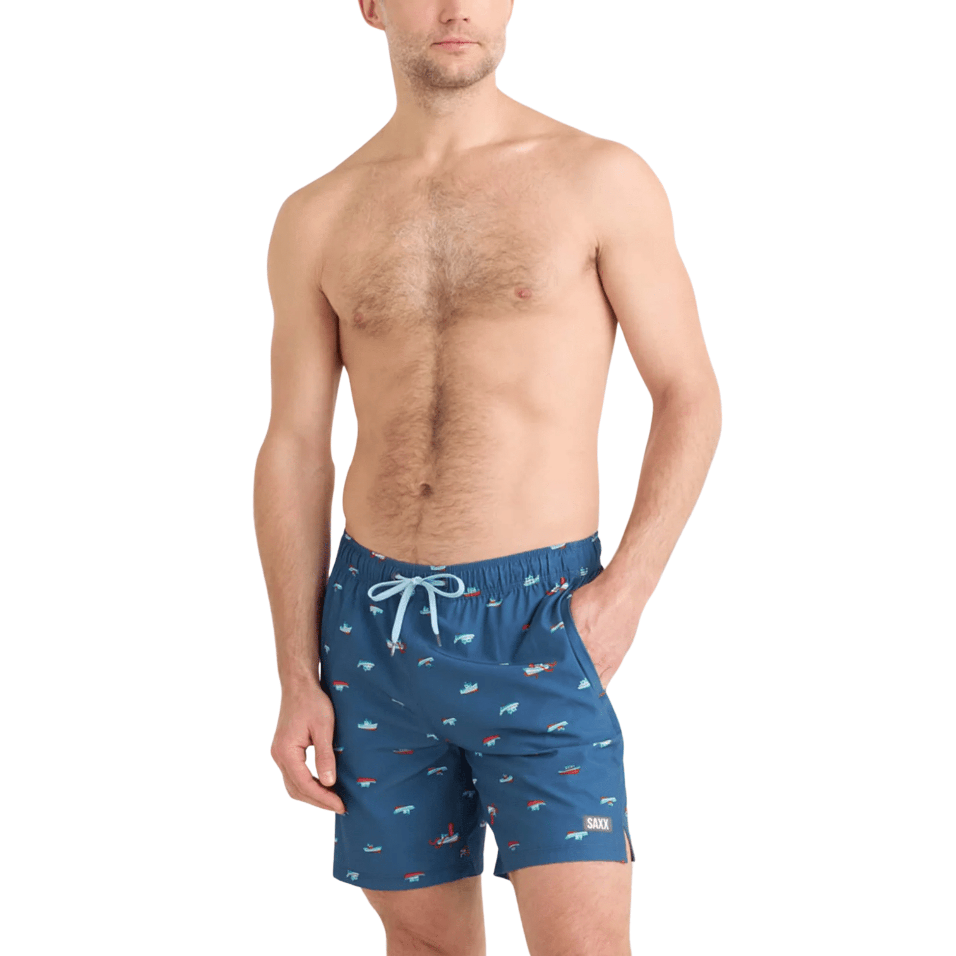 SAXX Men's Oh Bouy 2N1 7 Inch Swim Trunks - Let's Get Kraken by Lenny's Shoe & Apparel