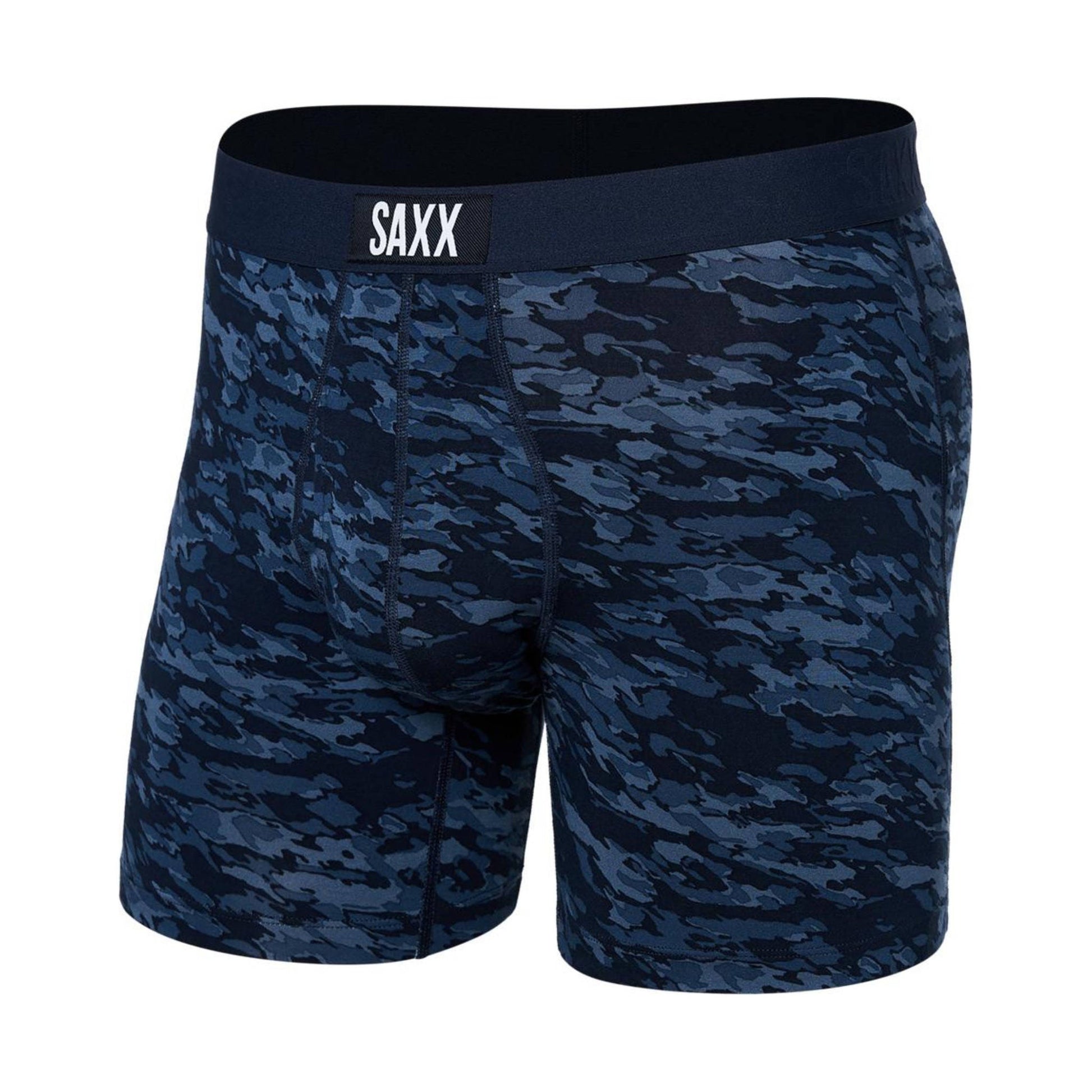 SAXX Men's Ultra Super Soft Boxer Brief - Basin Camo by Lenny's Shoe & Apparel
