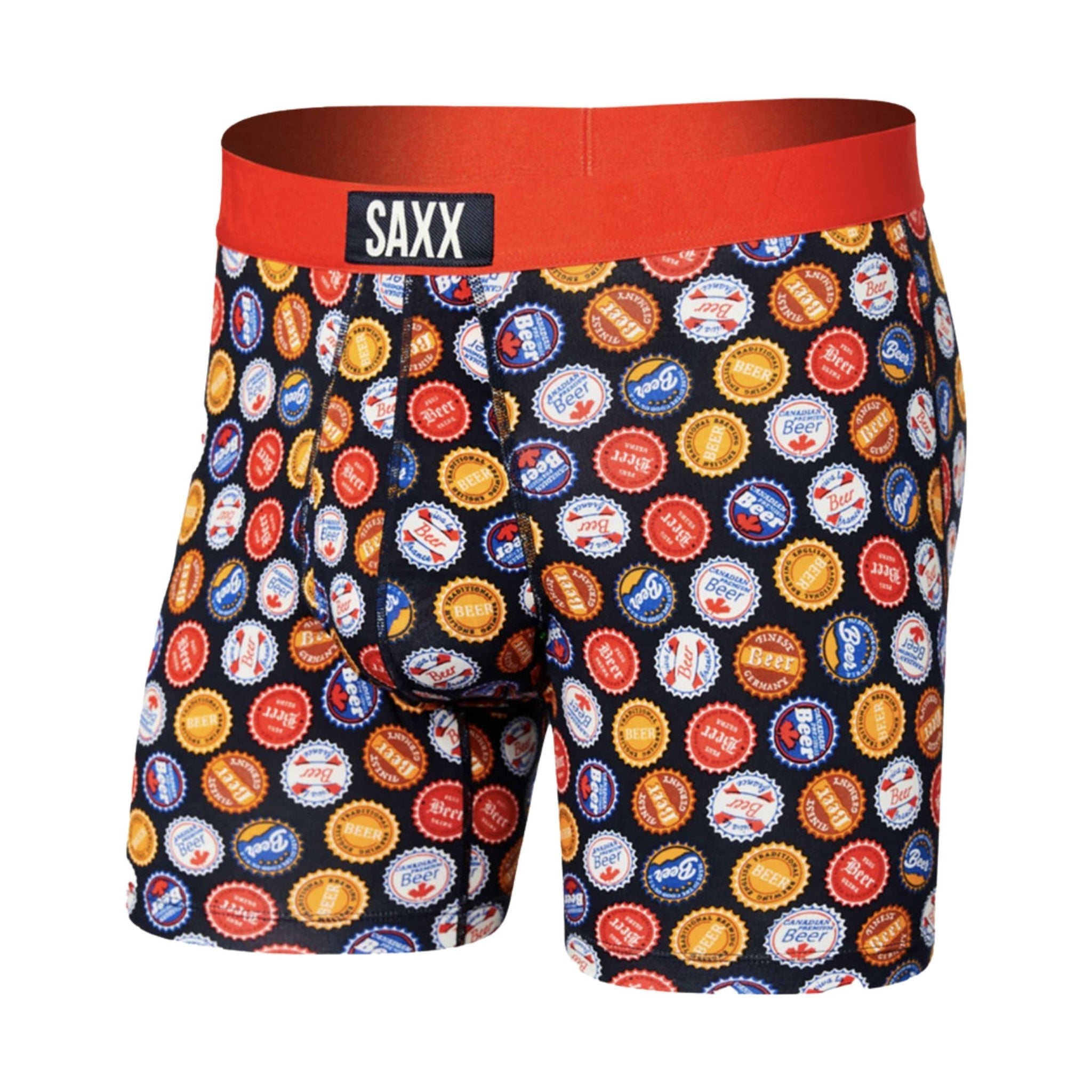 SAXX Men's Ultra Super Soft Boxer Brief - Beers Of The World by Lenny's Shoe & Apparel