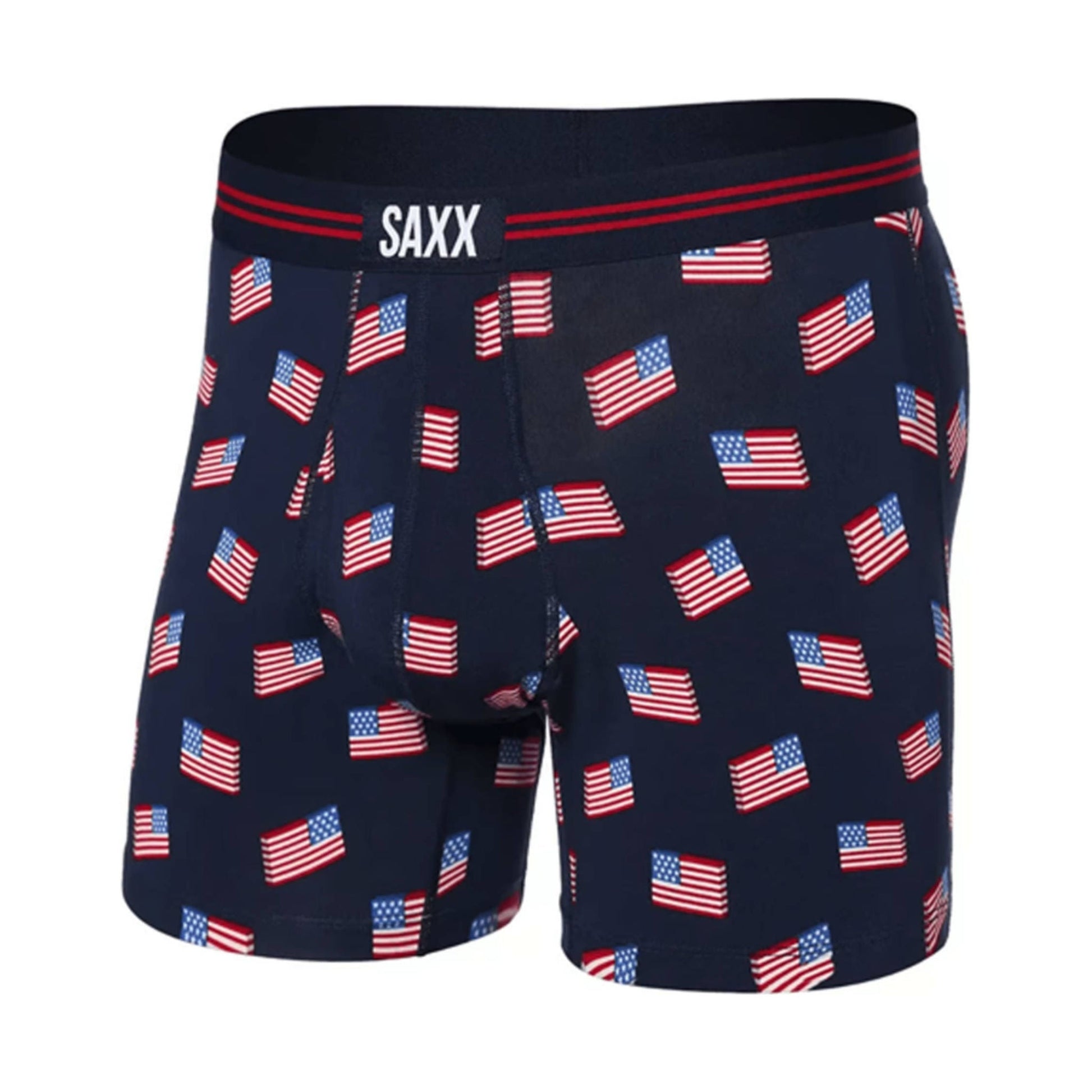 SAXX Men's Ultra Super Soft Boxer Brief - Stars And Stripes by Lenny's Shoe & Apparel