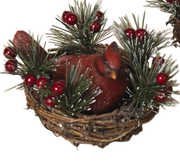 Cardinal Nest Decorative Accent