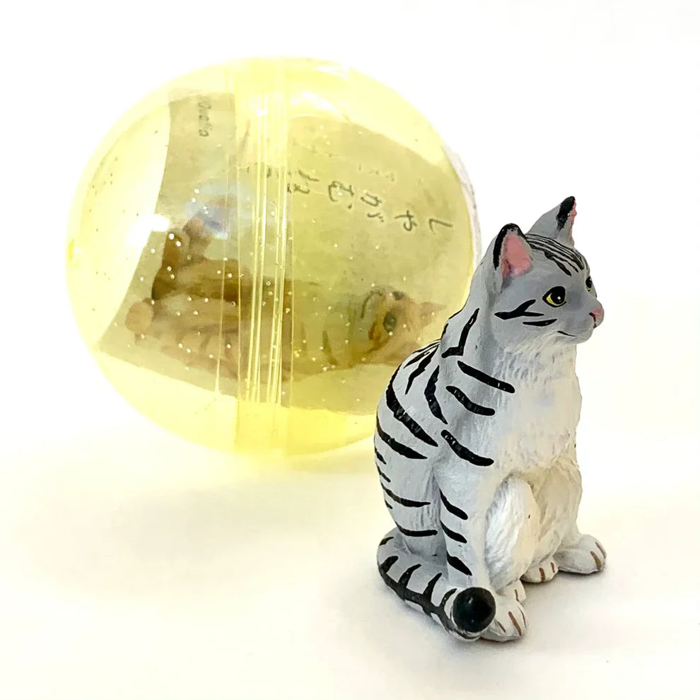 Gashapon Capsule For All Ages Sitting Cat Figurine (Sold As An Individual Capsule) by Homeportonline