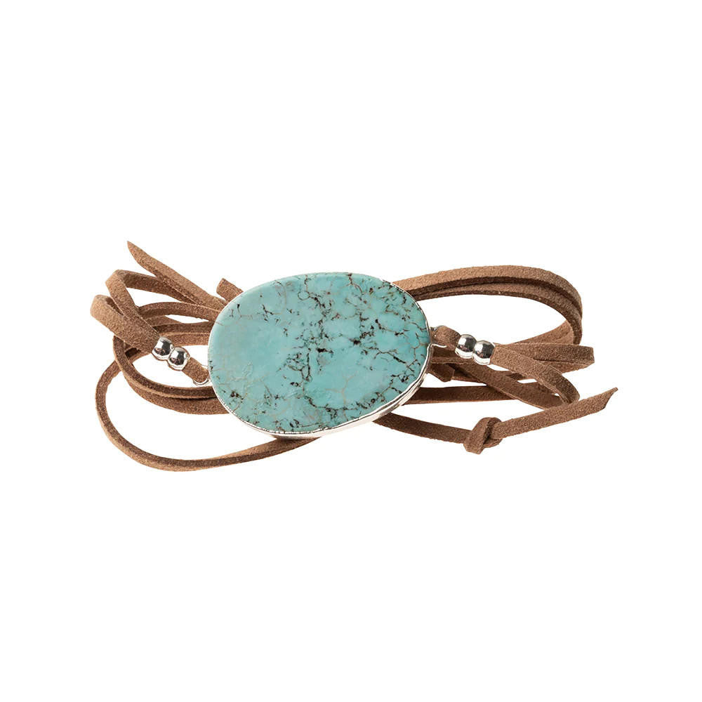 Scout Suede/Stone Wrap Bracelet by Alpine Shop