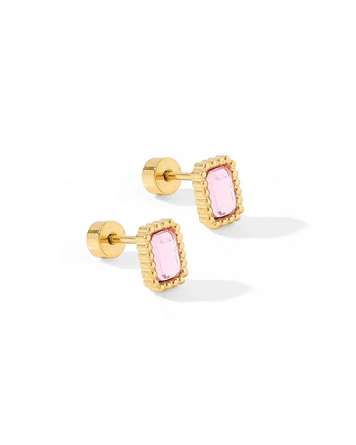 Linny Co Screw Back Stud Earrings