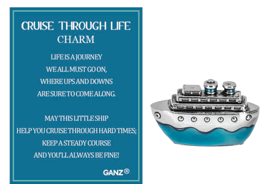 Cruise Through Life Charm - A Nautical Reminder of Resilience