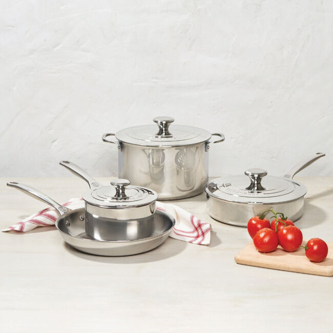 Signature Stainless Cookware Set of 7 by Kiss the Cook