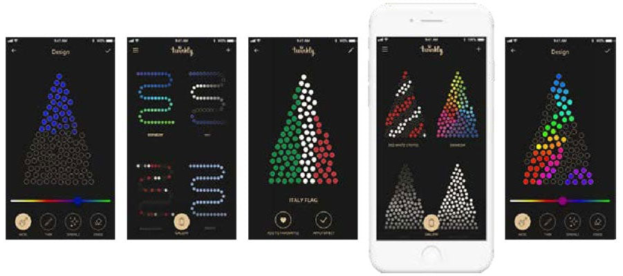 Twinkly 1000-Light RGB LED Light Pole Tree (Generation II)