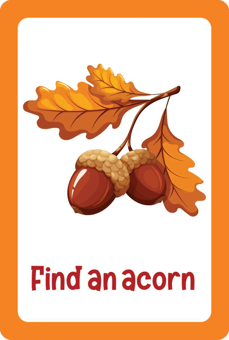 Scavenger Hunt Seek-and-Find Cards Nature by Homeportonline