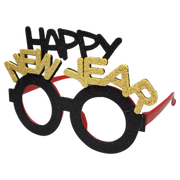 Happy New Year Glasses - Black