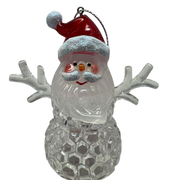 3.75"LED Santa Ornament