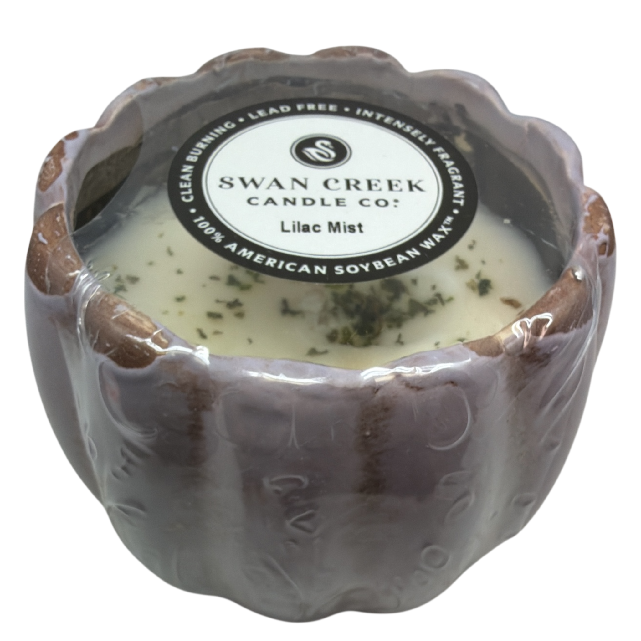 Small Petal Pot Soy Candle - Lilac Mist