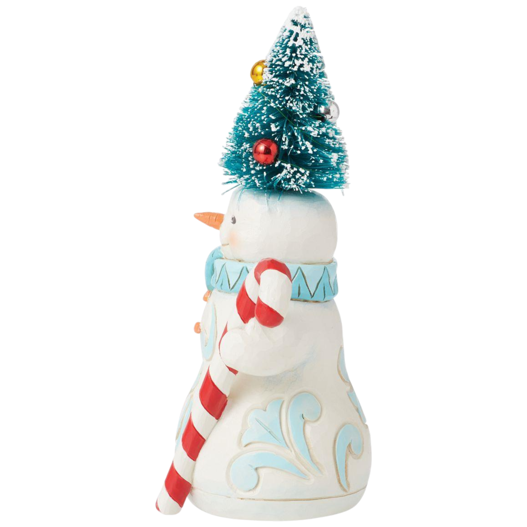 Snowman with Sisal Tree Hat Figurine