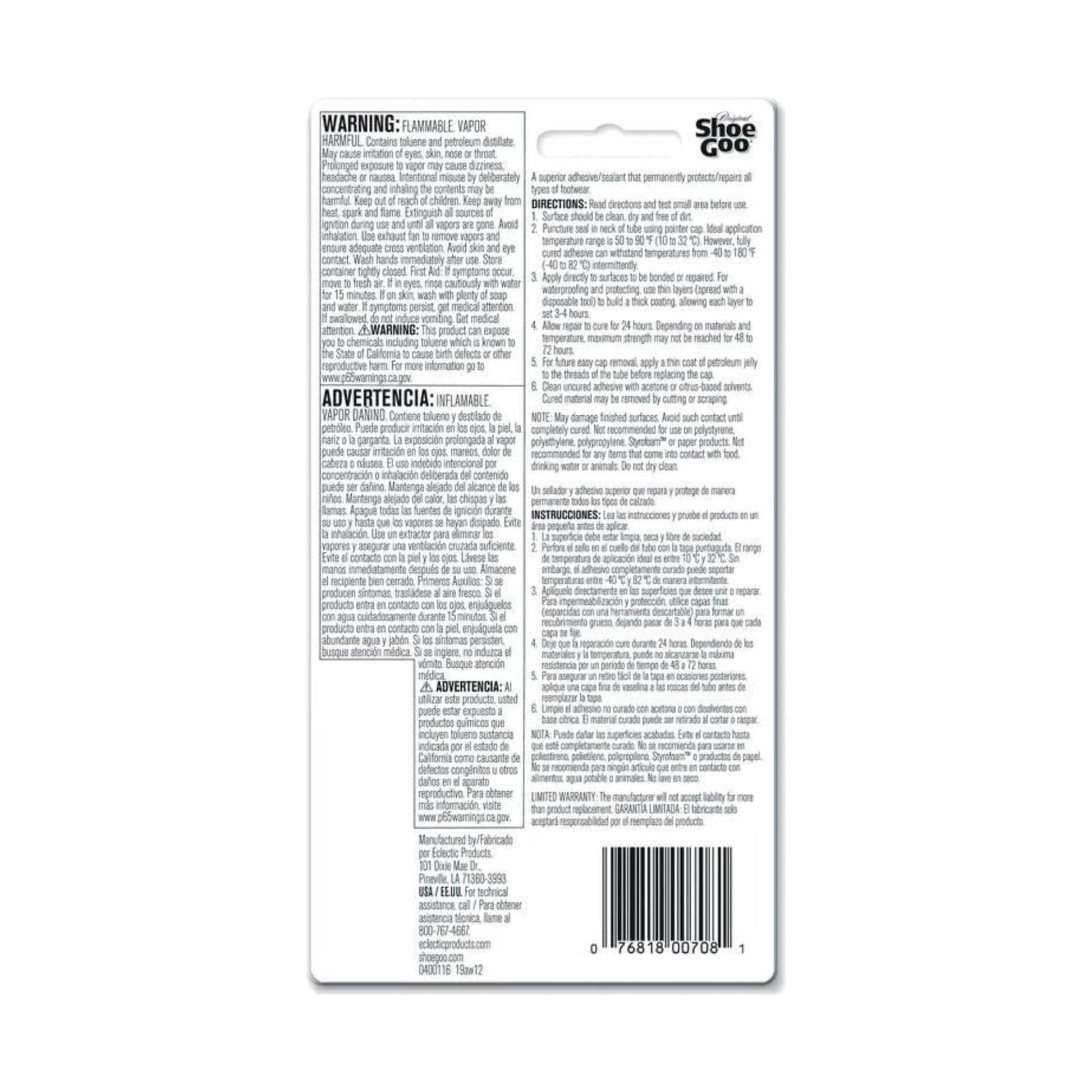 AGS Shoe Repair Glue Shoe Goo - Clear by Lenny's Shoe & Apparel