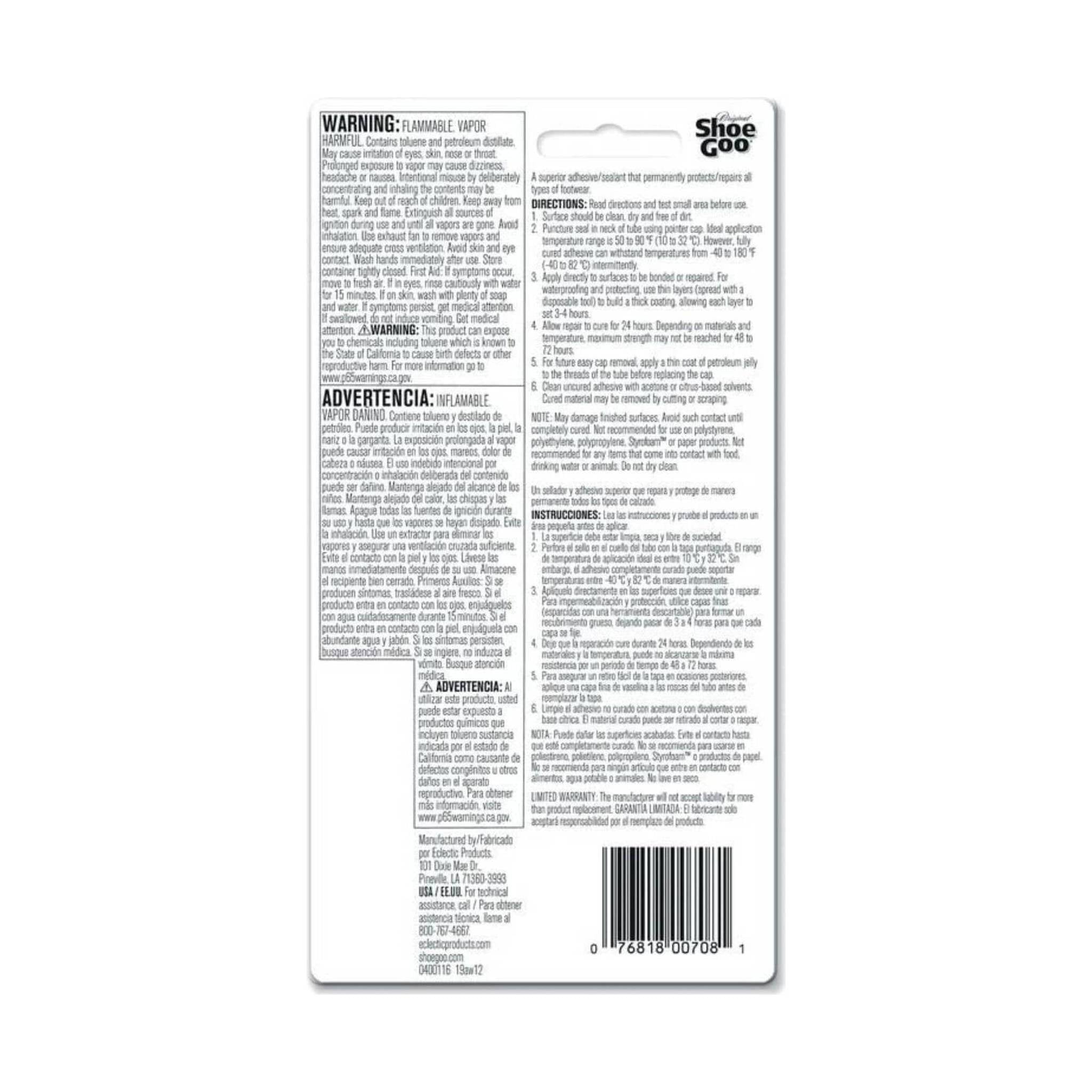 AGS Shoe Repair Glue Shoe Goo - Clear by Lenny's Shoe & Apparel