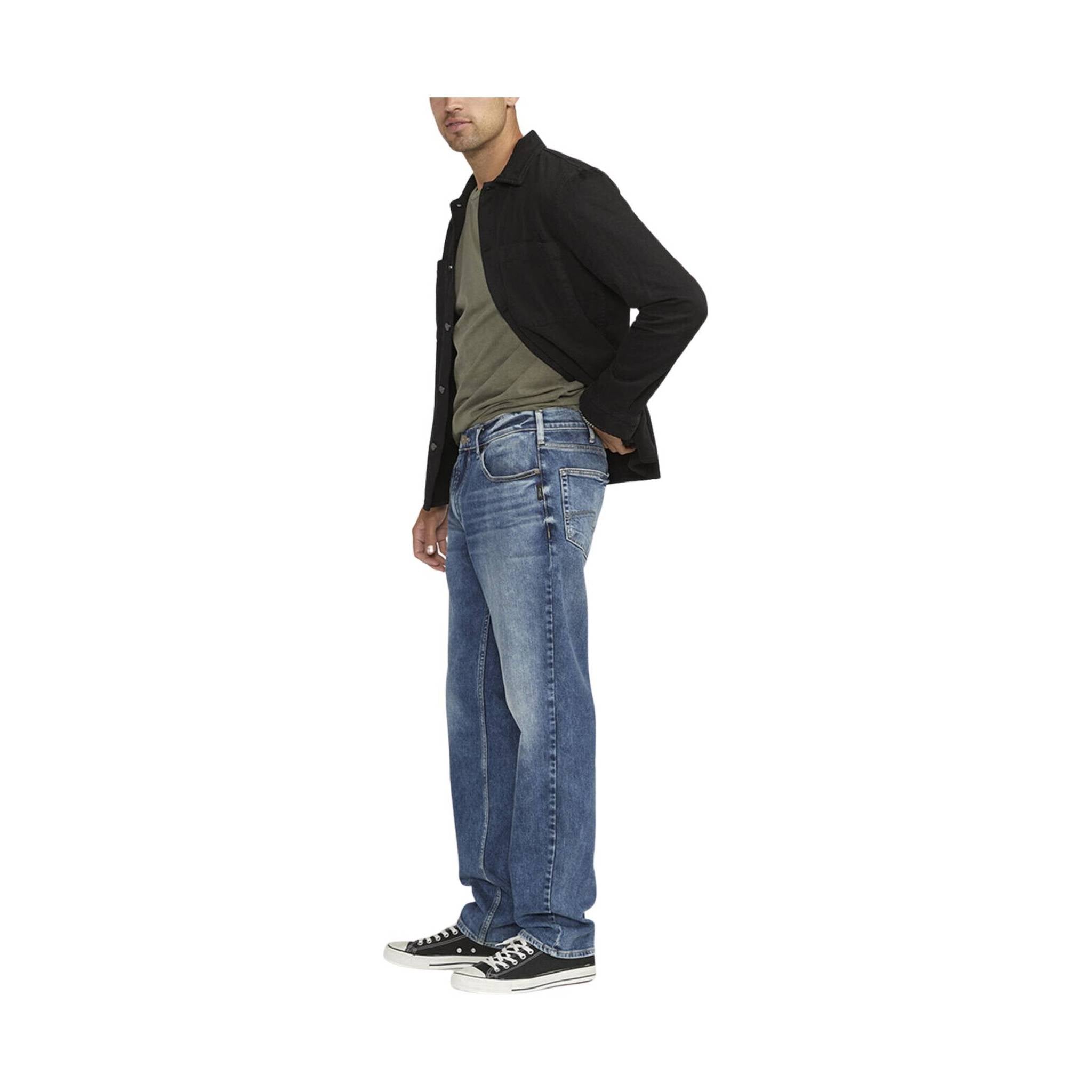 Silver Jeans Men's Eddie Athletic Fit Tapered Leg Jeans - Indigo