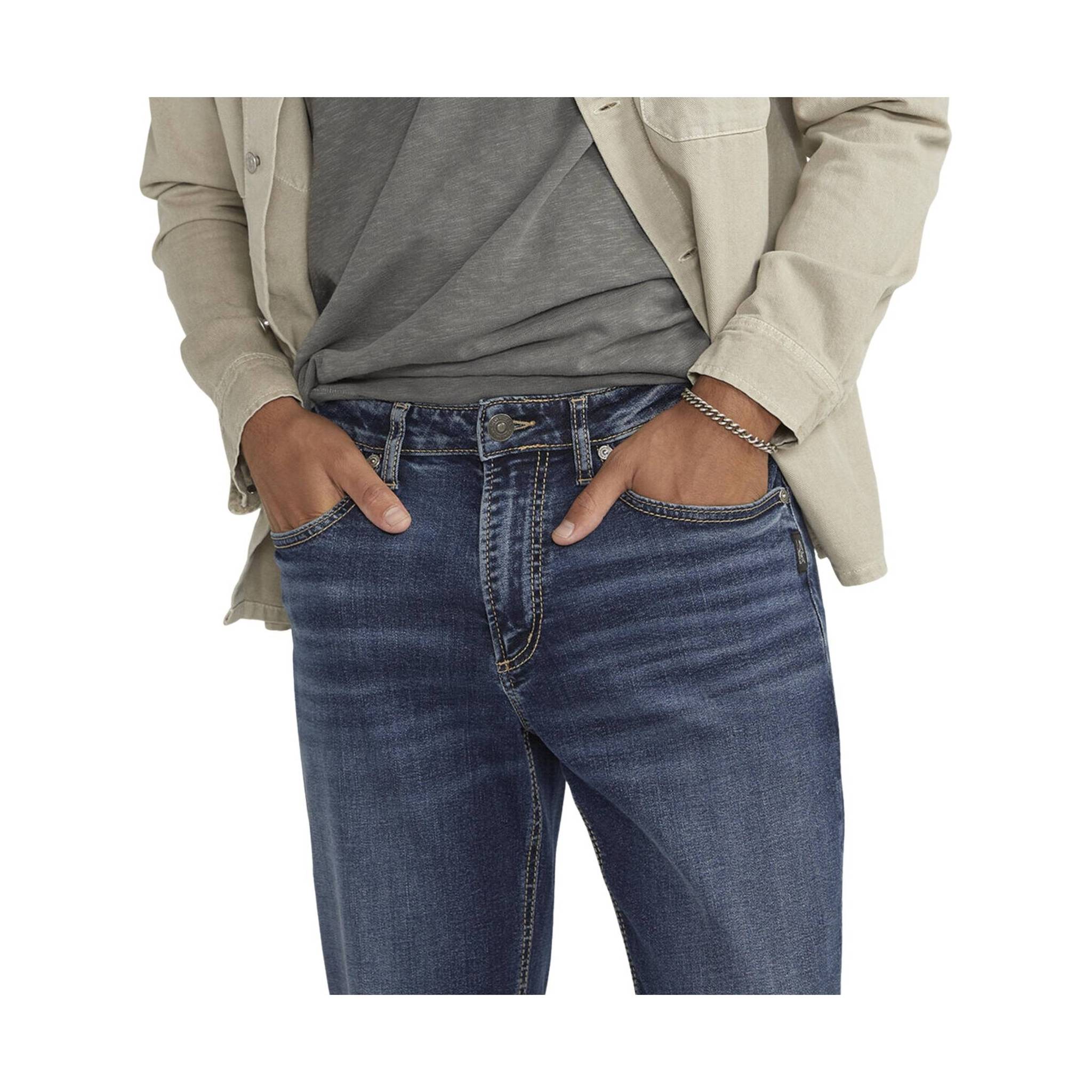 Silver Jeans Men's Machray Athletic Fit Straight Leg Jeans - Indigo by Lenny's Shoe & Apparel