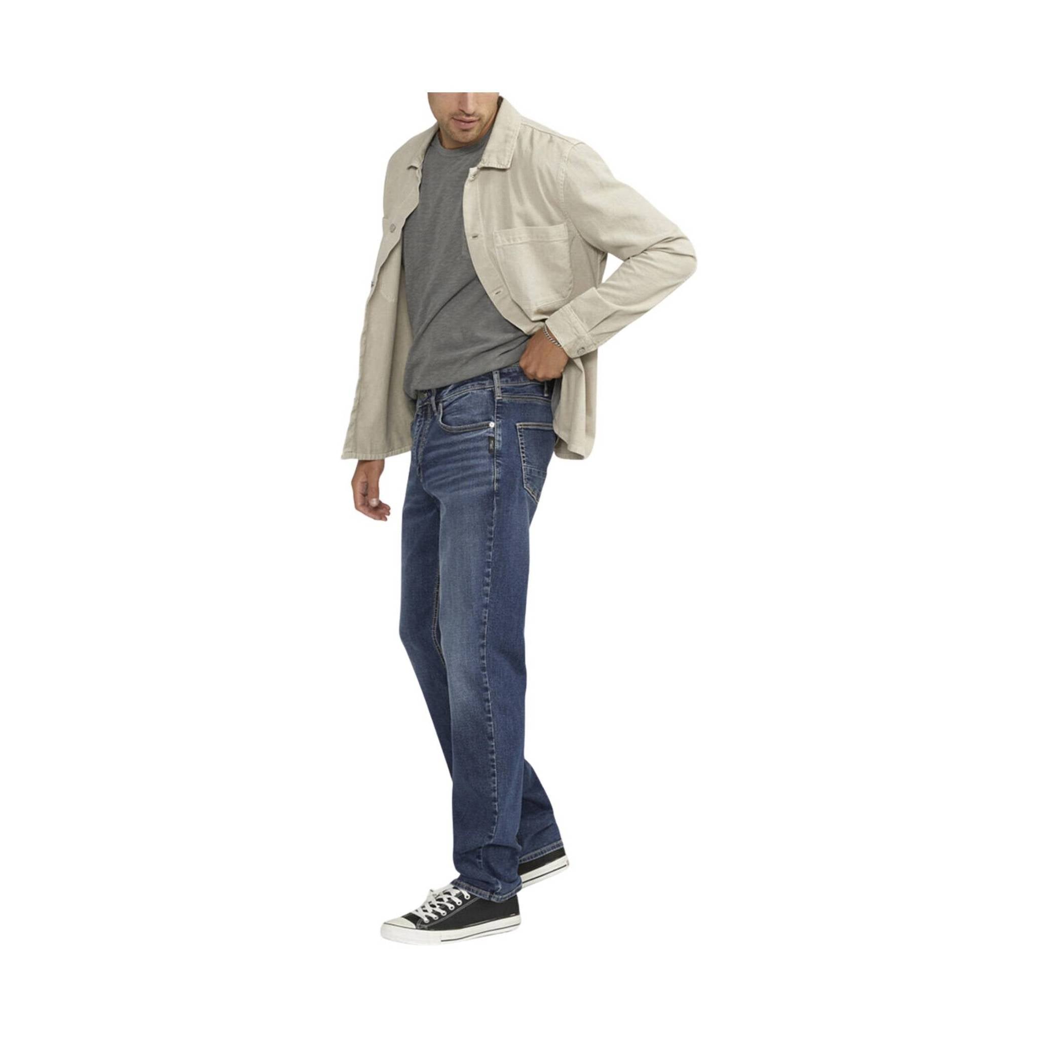 Silver Jeans Men's Machray Athletic Fit Straight Leg Jeans - Indigo by Lenny's Shoe & Apparel