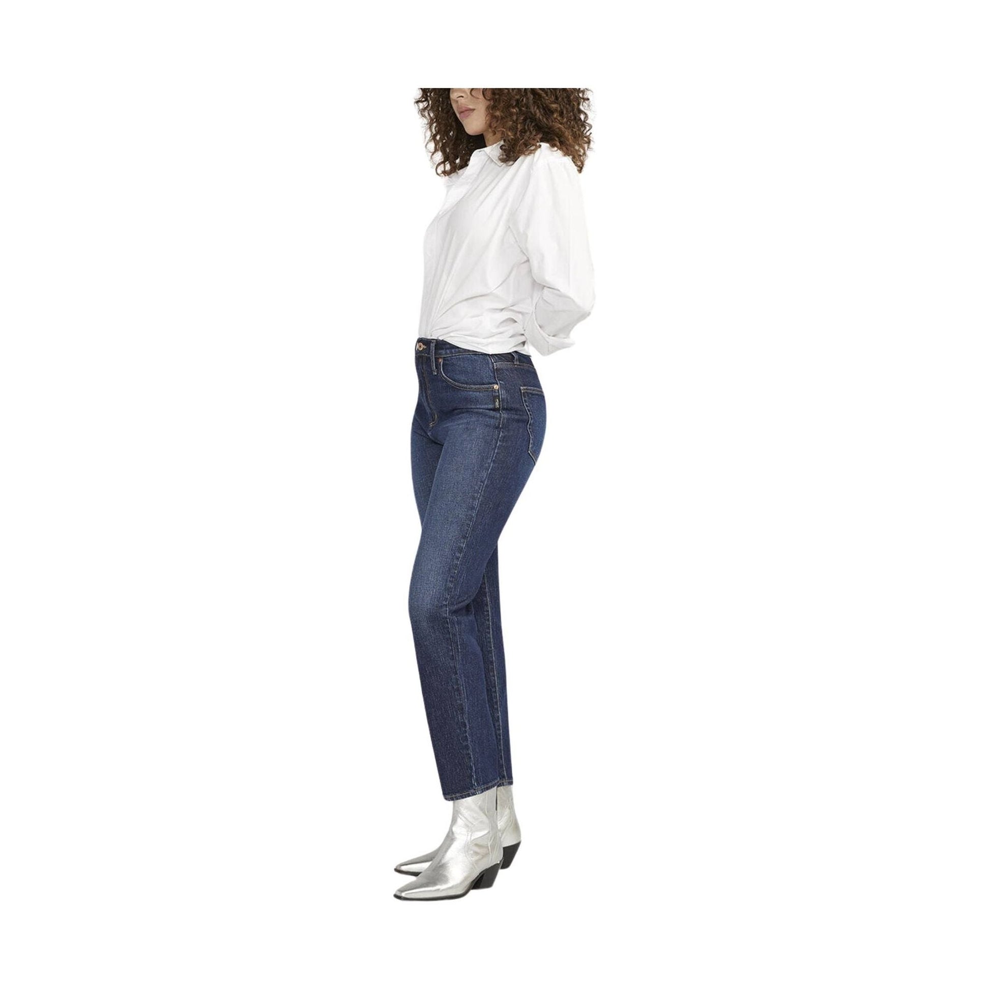Silver Jeans Women's Highly Desirable High Rise Slim Straight Leg Jeans - Indigo by Lenny's Shoe & Apparel