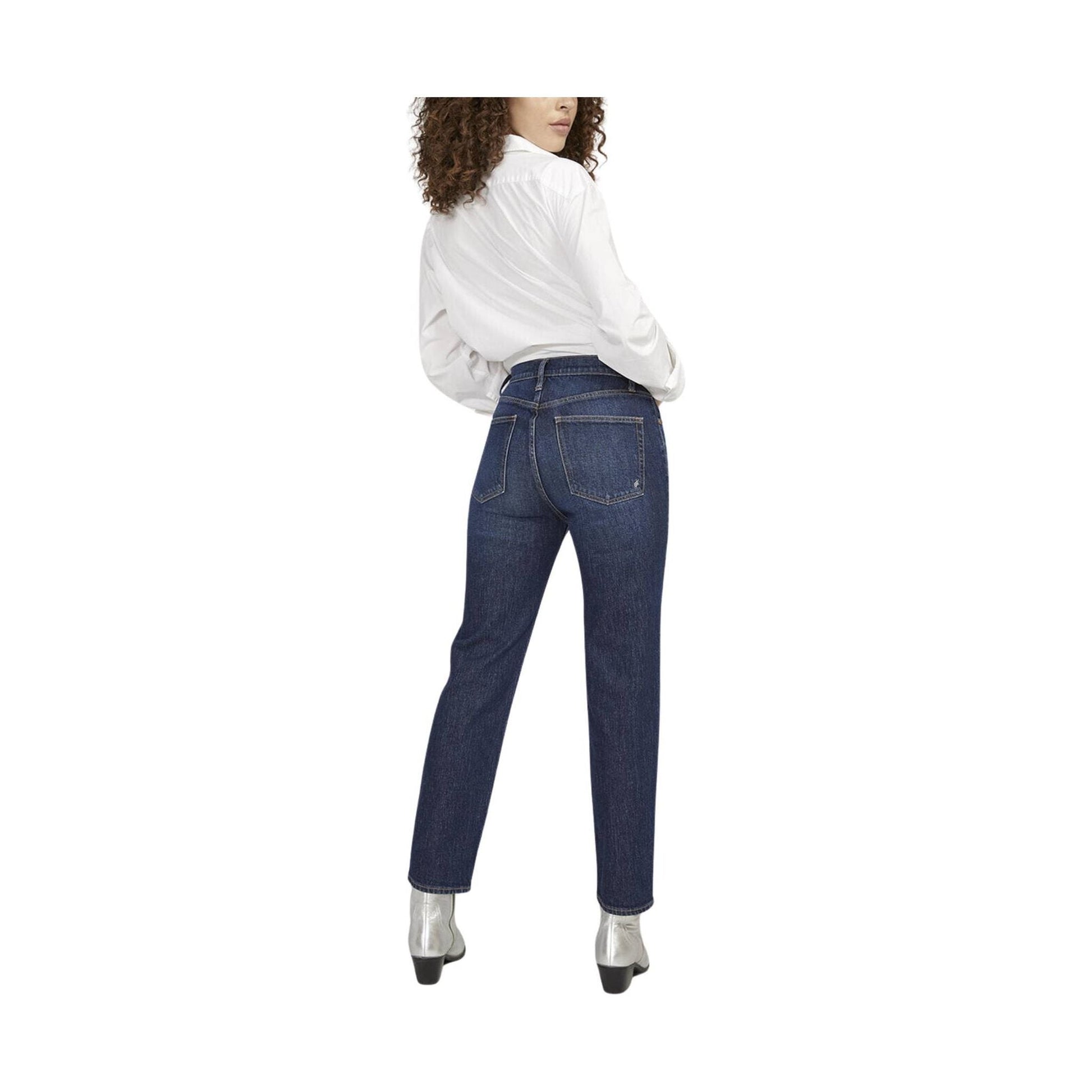 Silver Jeans Women's Highly Desirable High Rise Slim Straight Leg Jeans - Indigo by Lenny's Shoe & Apparel