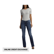 Silver Jeans Women's Suki Mid Rise Slim Bootcut Jeans - Indigo by Lenny's Shoe & Apparel