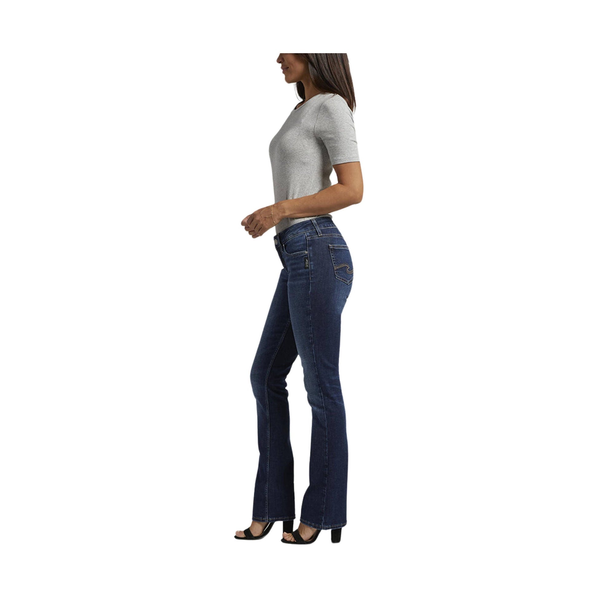 Silver Jeans Women's Suki Mid Rise Slim Bootcut Jeans - Indigo by Lenny's Shoe & Apparel