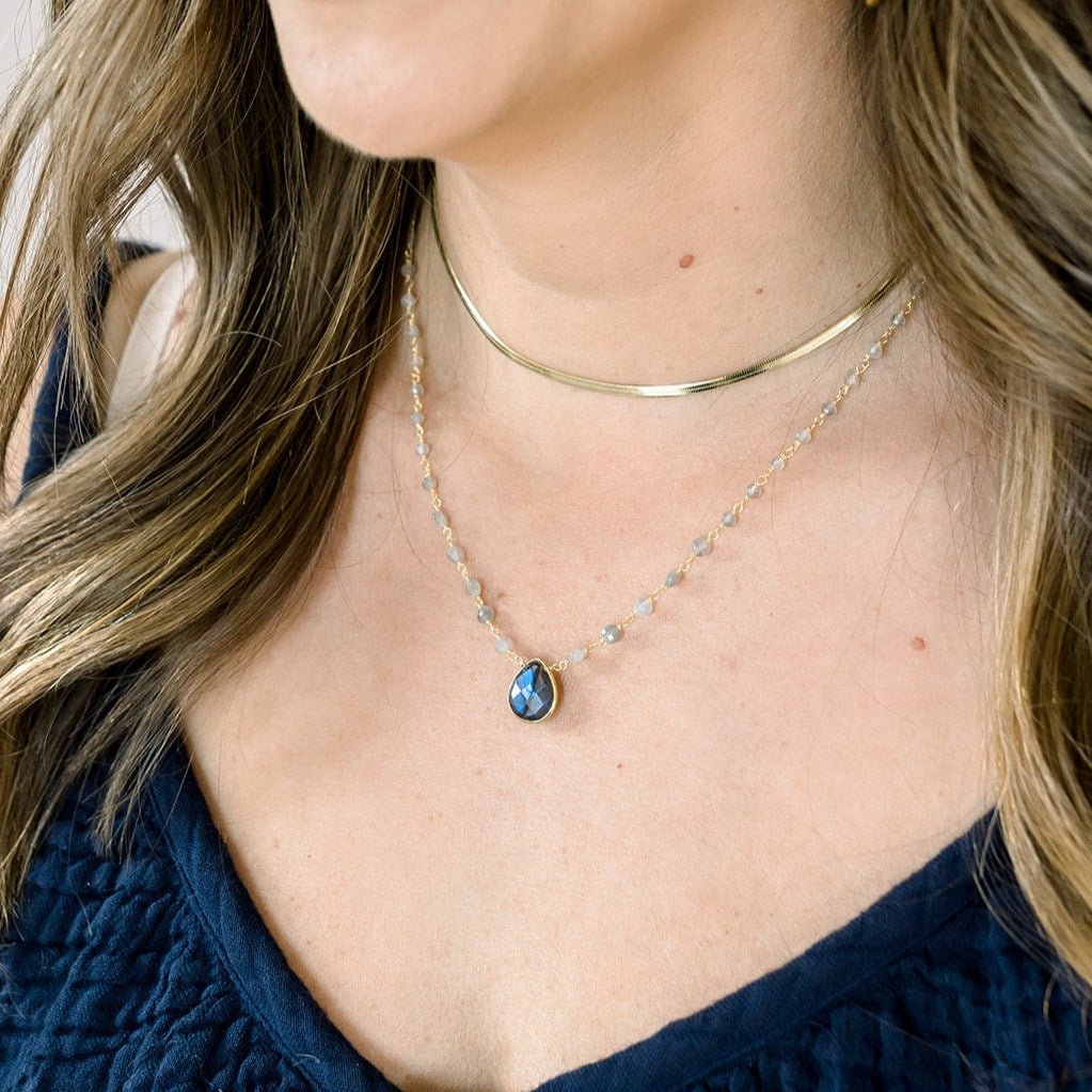 Simmons Beaded Labradorite Necklace by elliparr