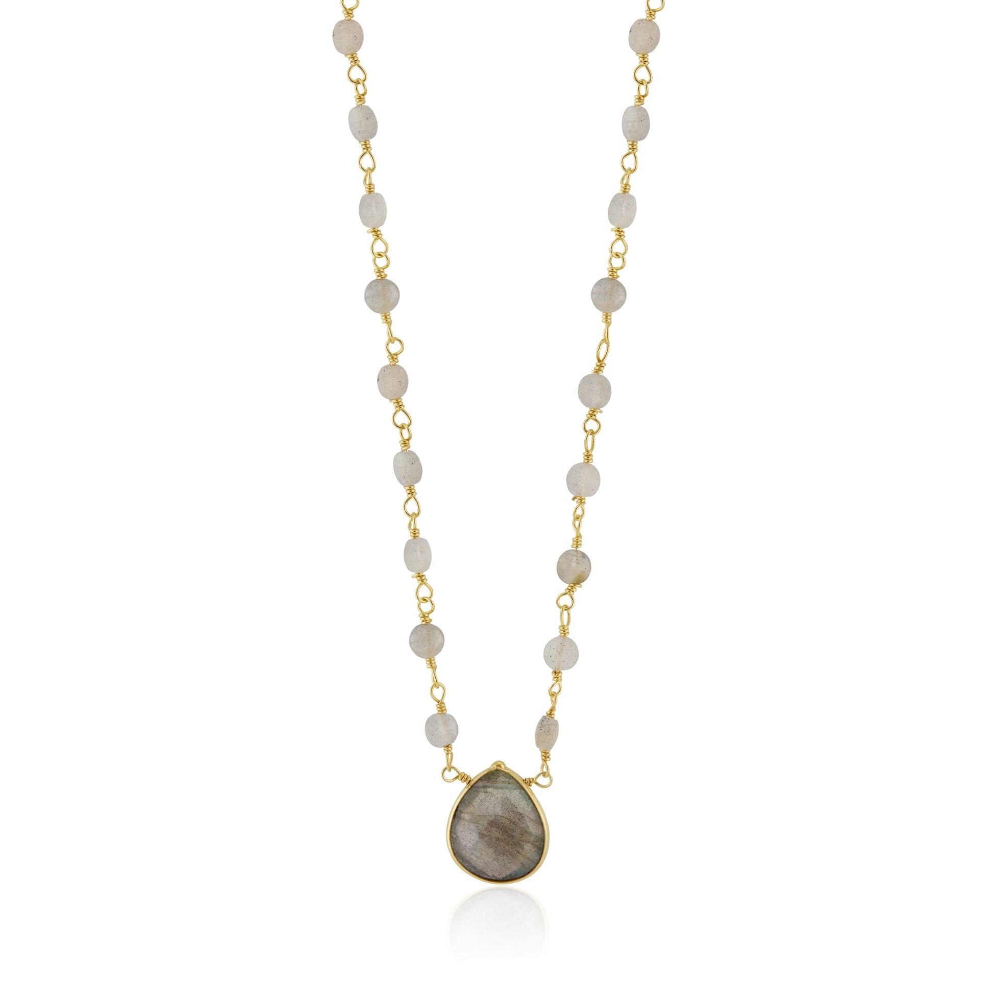 Simmons Beaded Labradorite Necklace by elliparr