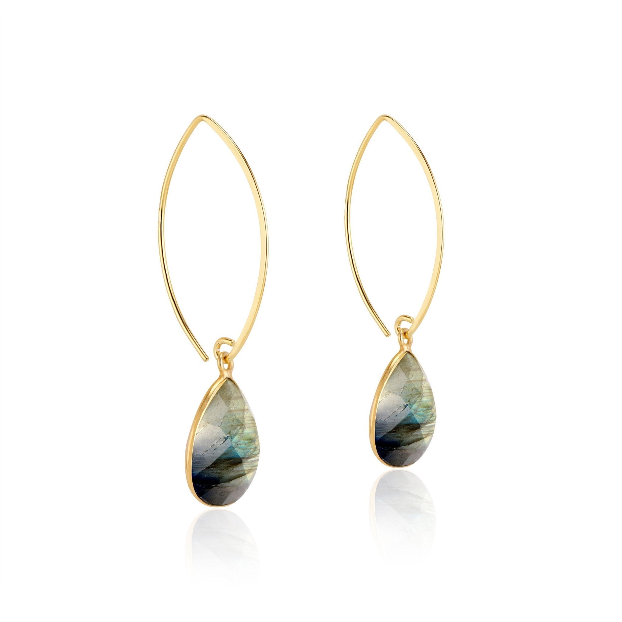 Simone Marquis Earrings | Labradorite by elliparr