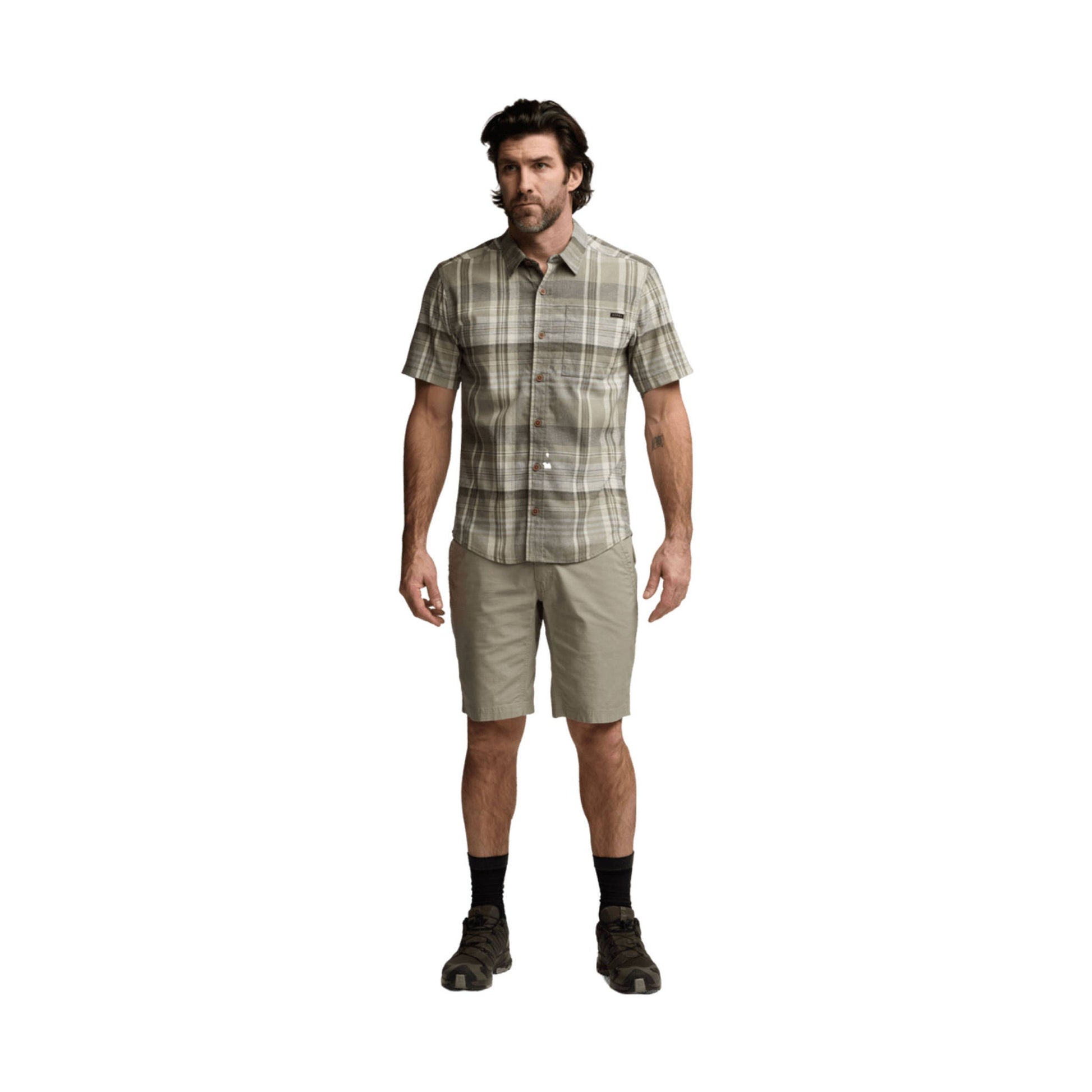 Sitka Men's Ambary SS Shirt - Herb Green Heather by Lenny's Shoe & Apparel