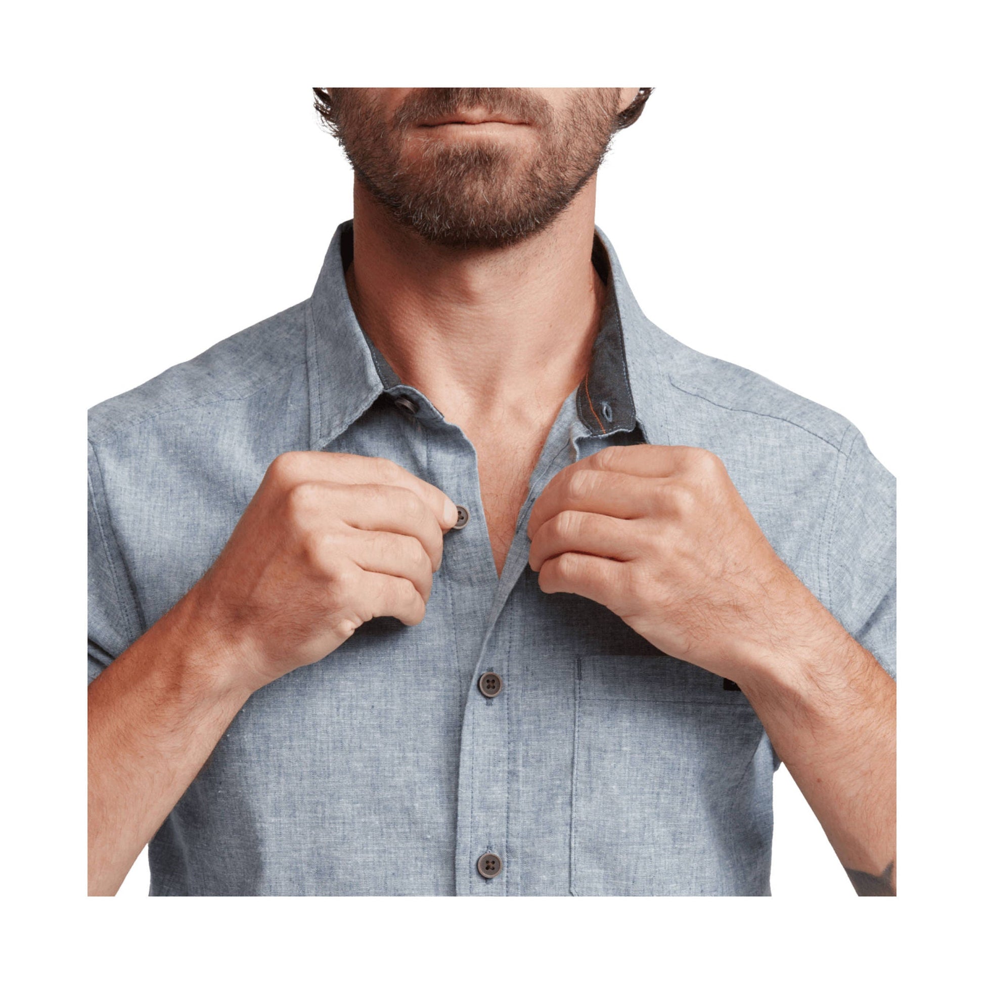 Sitka Men's Ambary SS Shirt - Pacific Heather by Lenny's Shoe & Apparel