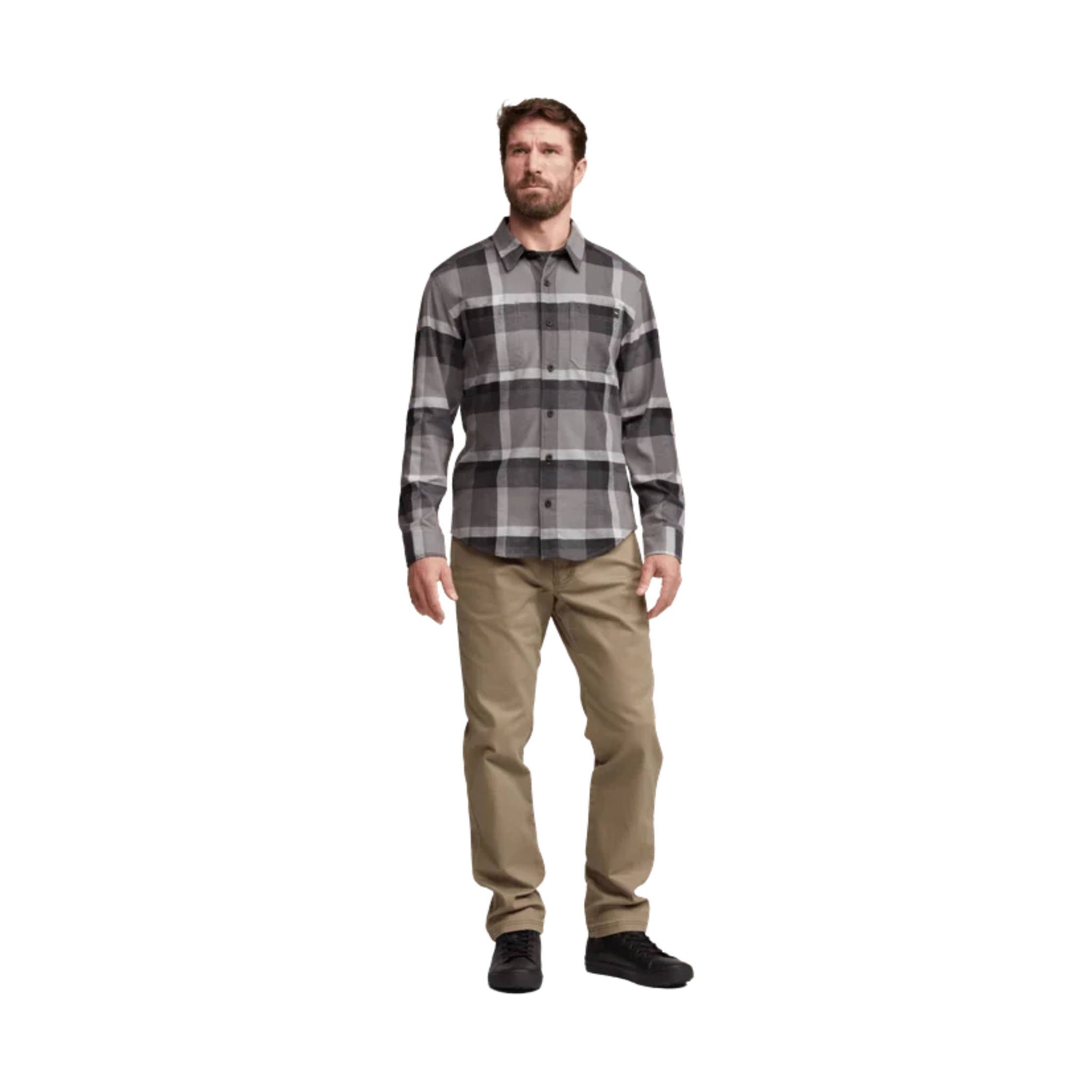 Sitka Men's Ashland Lightweight Flannel Shirt - Woodsmoke Fall Plaid by Lenny's Shoe & Apparel
