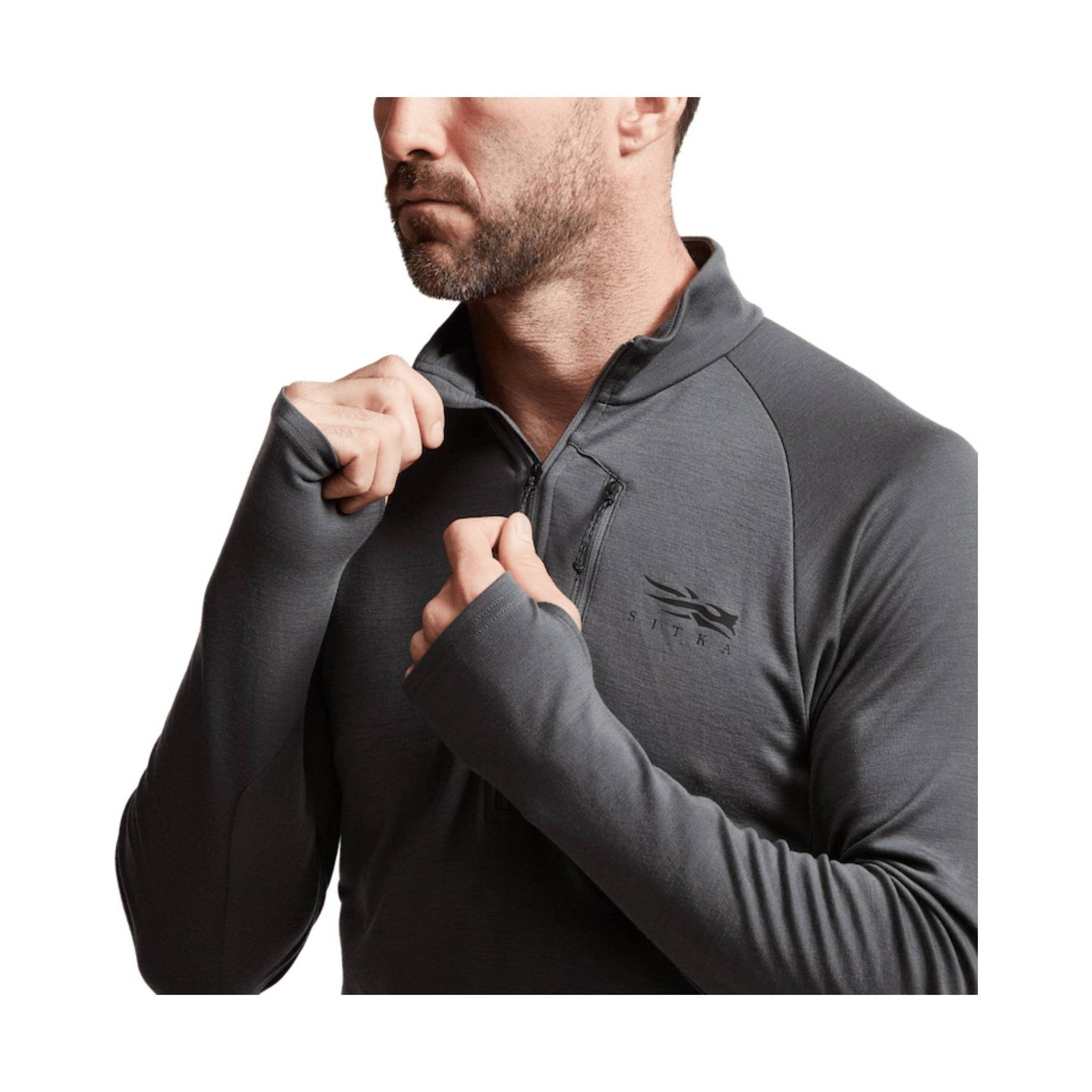 Sitka Men's Core Merino 220 Half Zip Top - Lead by Lenny's Shoe & Apparel