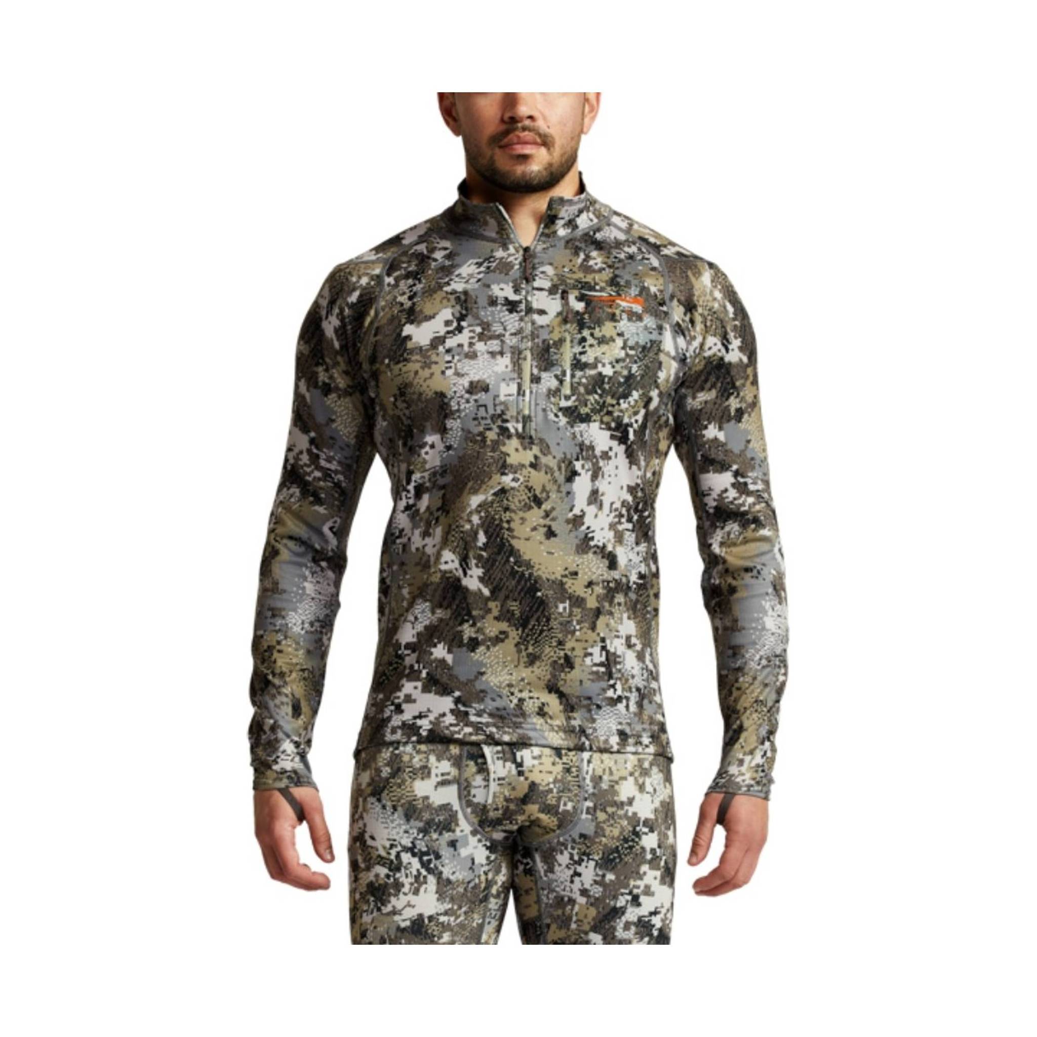 Sitka Men's Core Midweight Zip T - Optifade Elevated II by Lenny's Shoe & Apparel