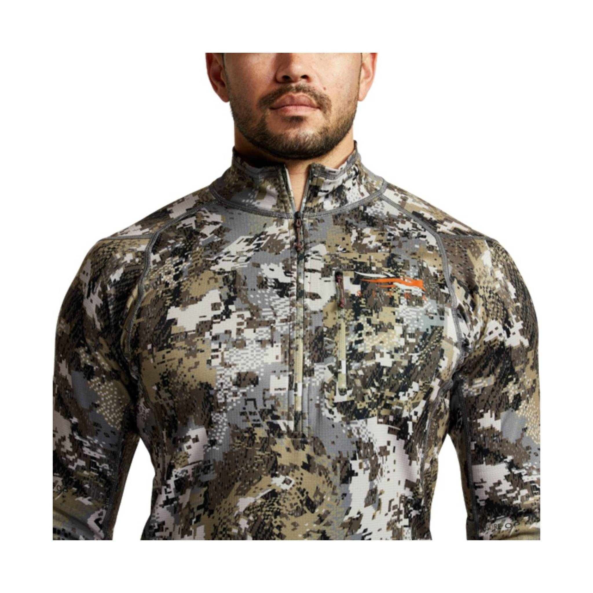 Sitka Men's Core Midweight Zip T - Optifade Elevated II by Lenny's Shoe & Apparel