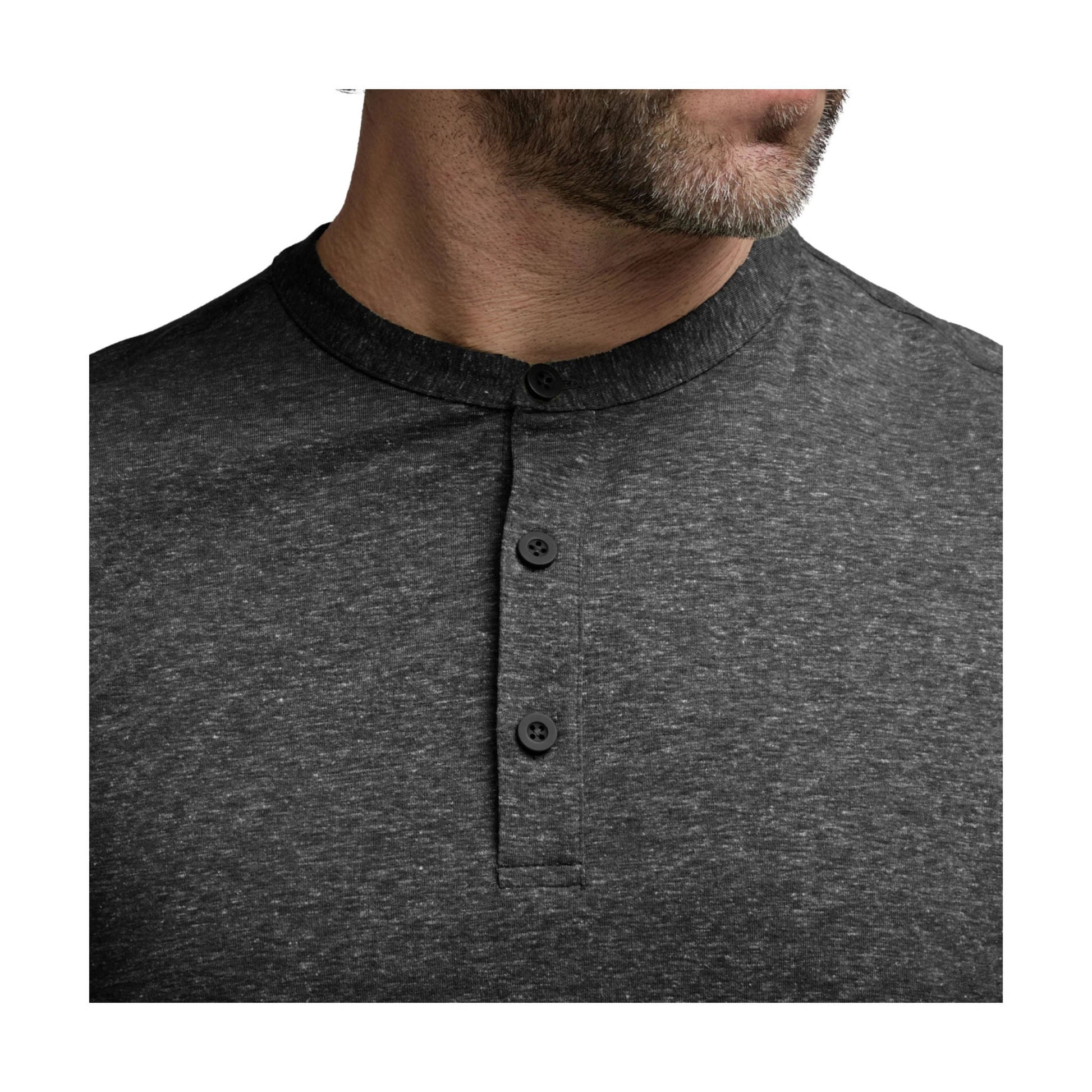 Sitka Men's Essential SS Henley - Obsidian Heather by Lenny's Shoe & Apparel