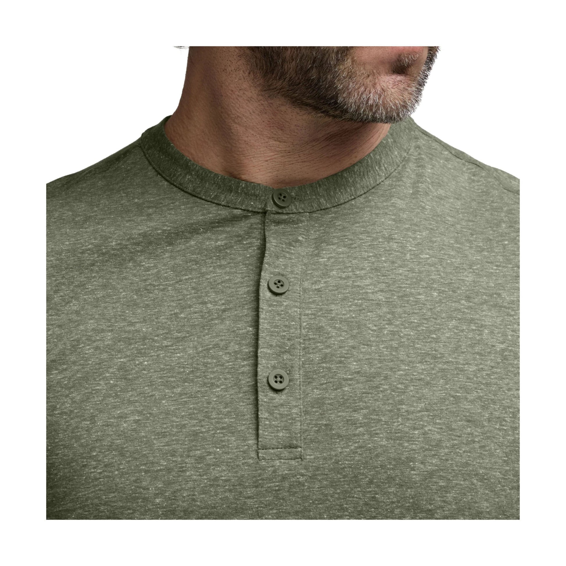 Sitka Men's Essential SS Henley - Olive Green Heather by Lenny's Shoe & Apparel