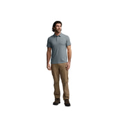 Sitka Men's Essential SS Polo - Bluestone Heather by Lenny's Shoe & Apparel