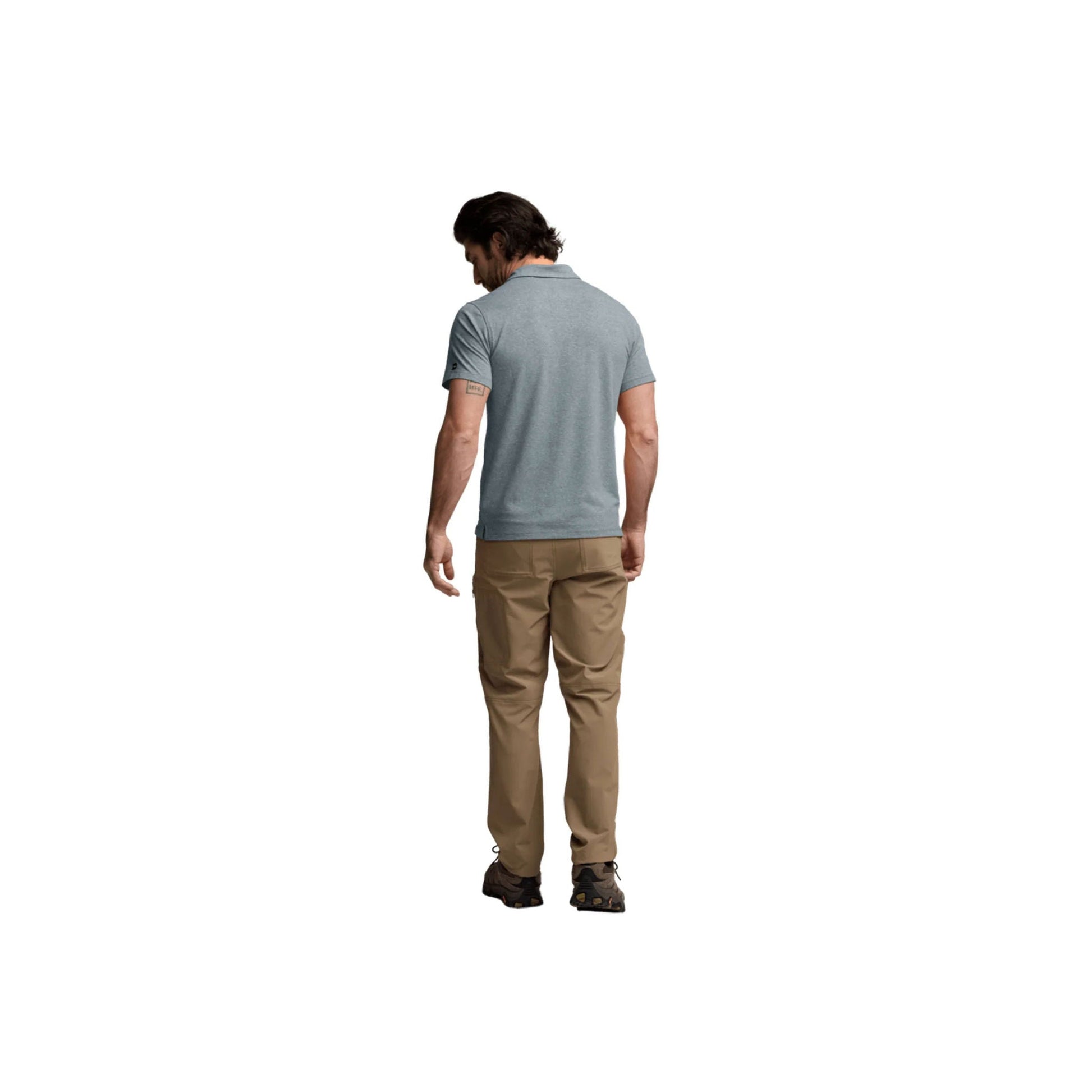 Sitka Men's Essential SS Polo - Bluestone Heather by Lenny's Shoe & Apparel